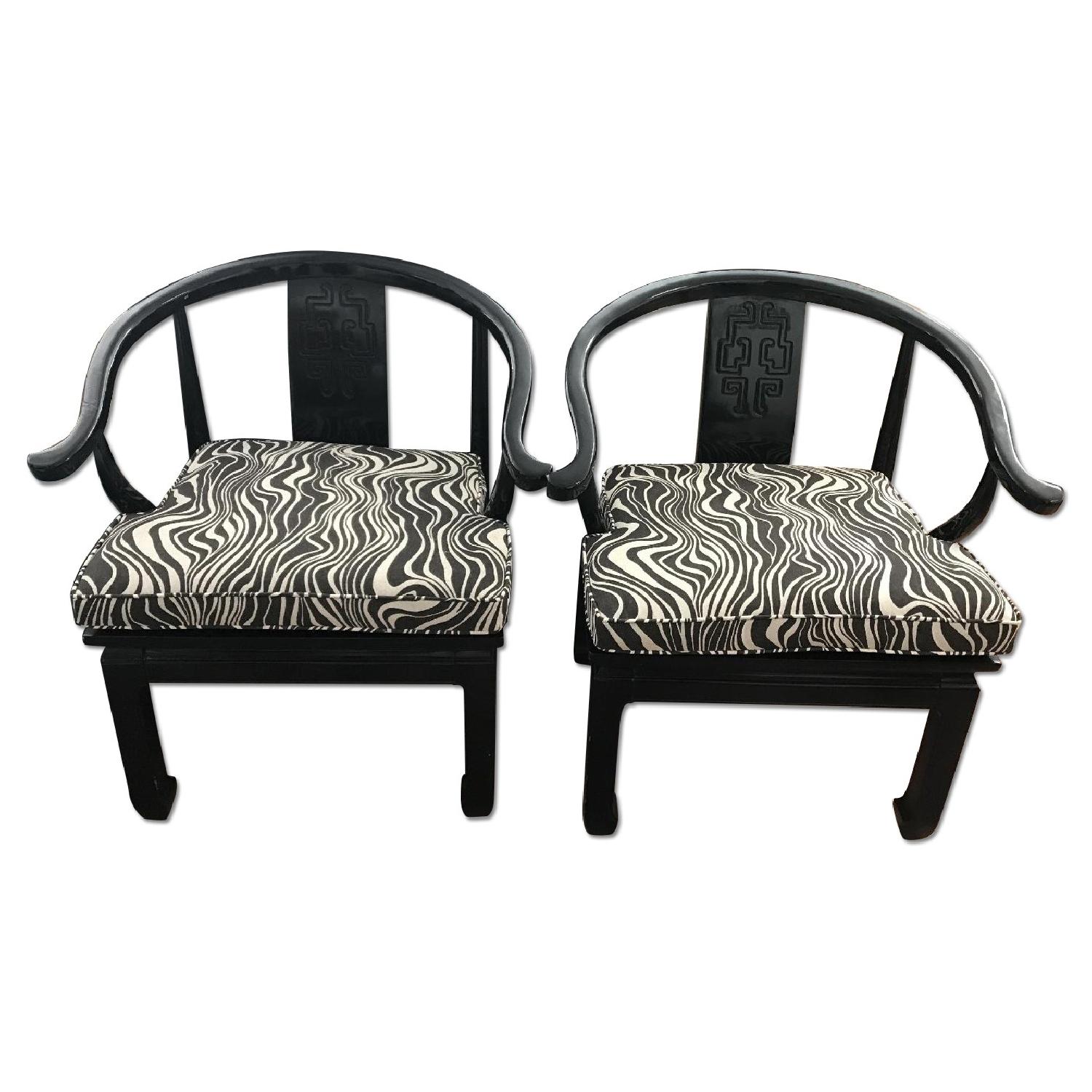 Century Chair Company Vintage Asian Inspired Ming Arm Chairs - image-0