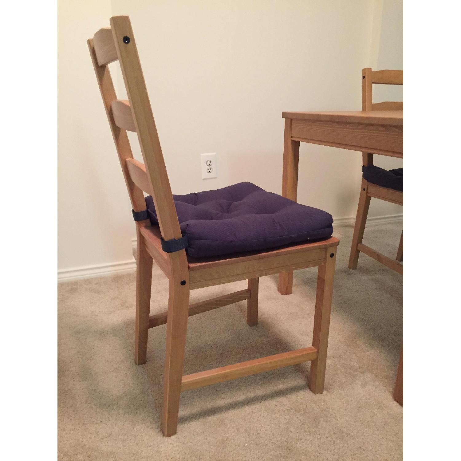 【良品】IKEA JOKKMOKK ダイニングチェア 4脚セット IKEA JOKKMOKK Table and 4 Chairs, with Cushions - AptDeco