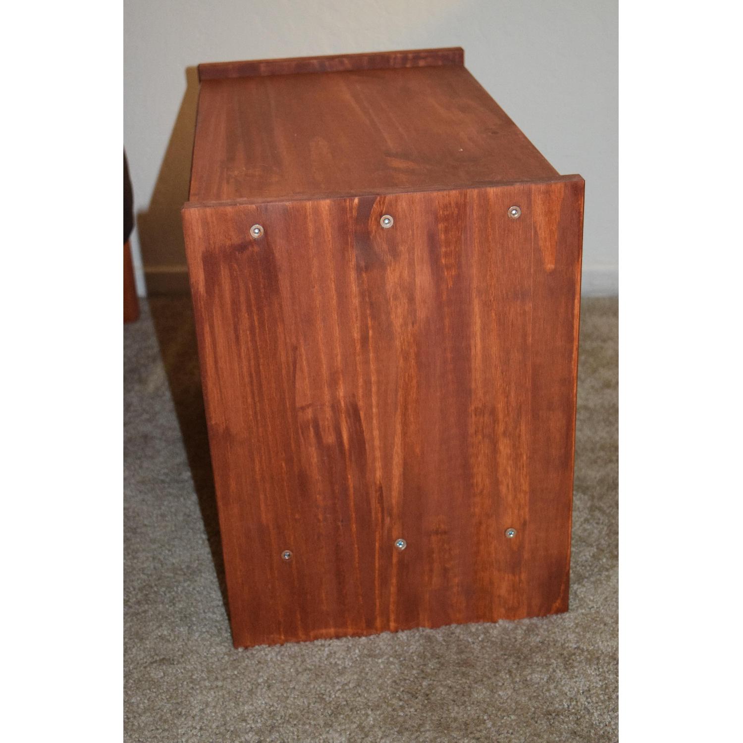 Ikea Tarva Stained Wood Bed Frame + 2 Nighstands - image-7