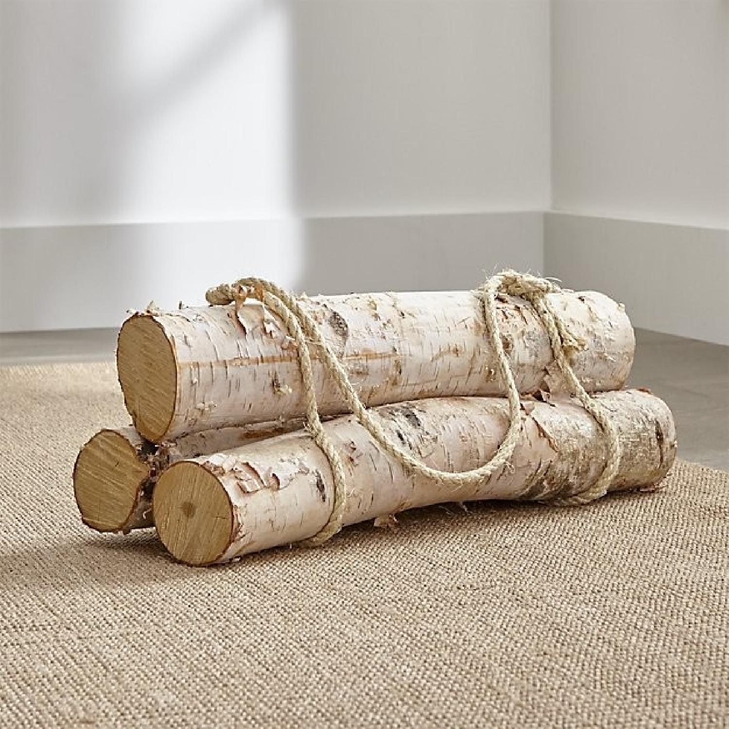 Crate & Barrel Birch Logs - image-1