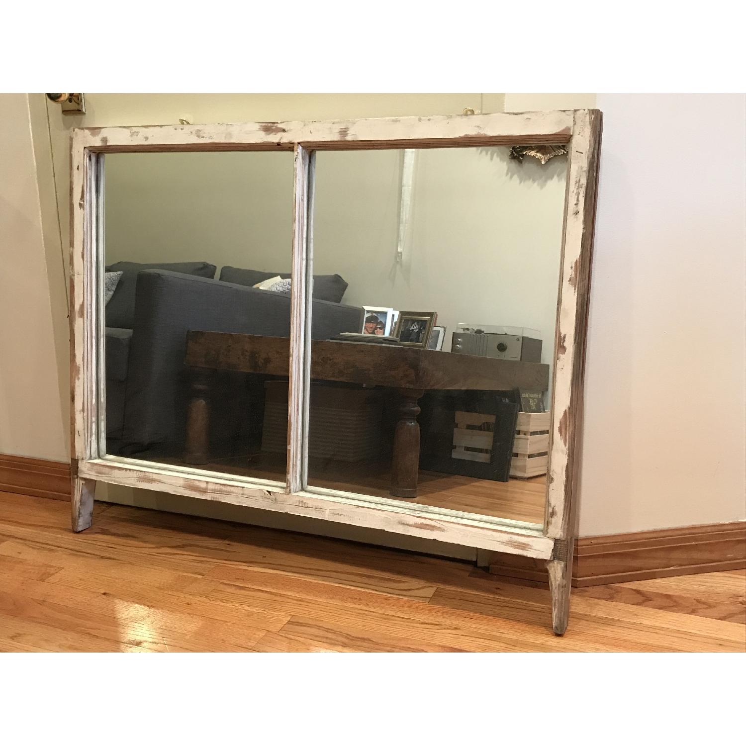 Rustic Reclaimed Sash Window Mirror - image-1