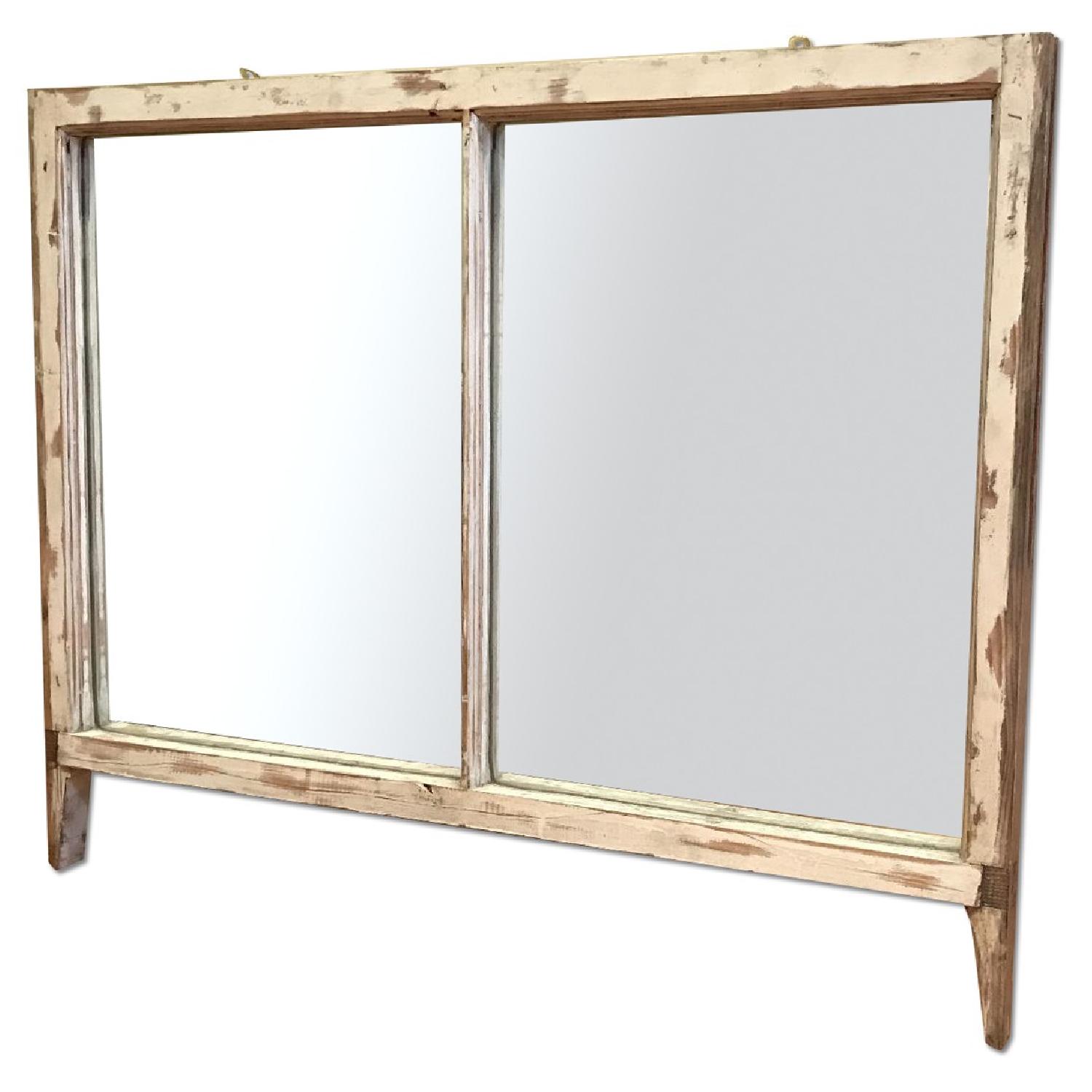 Rustic Reclaimed Sash Window Mirror - image-0