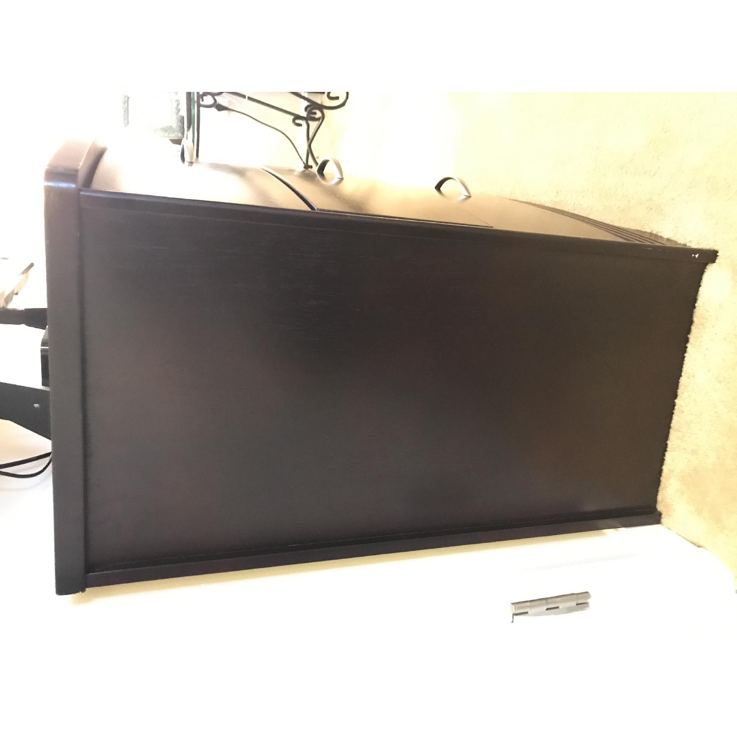 Cherry Wood Six Drawer Curved Dresser - image-2