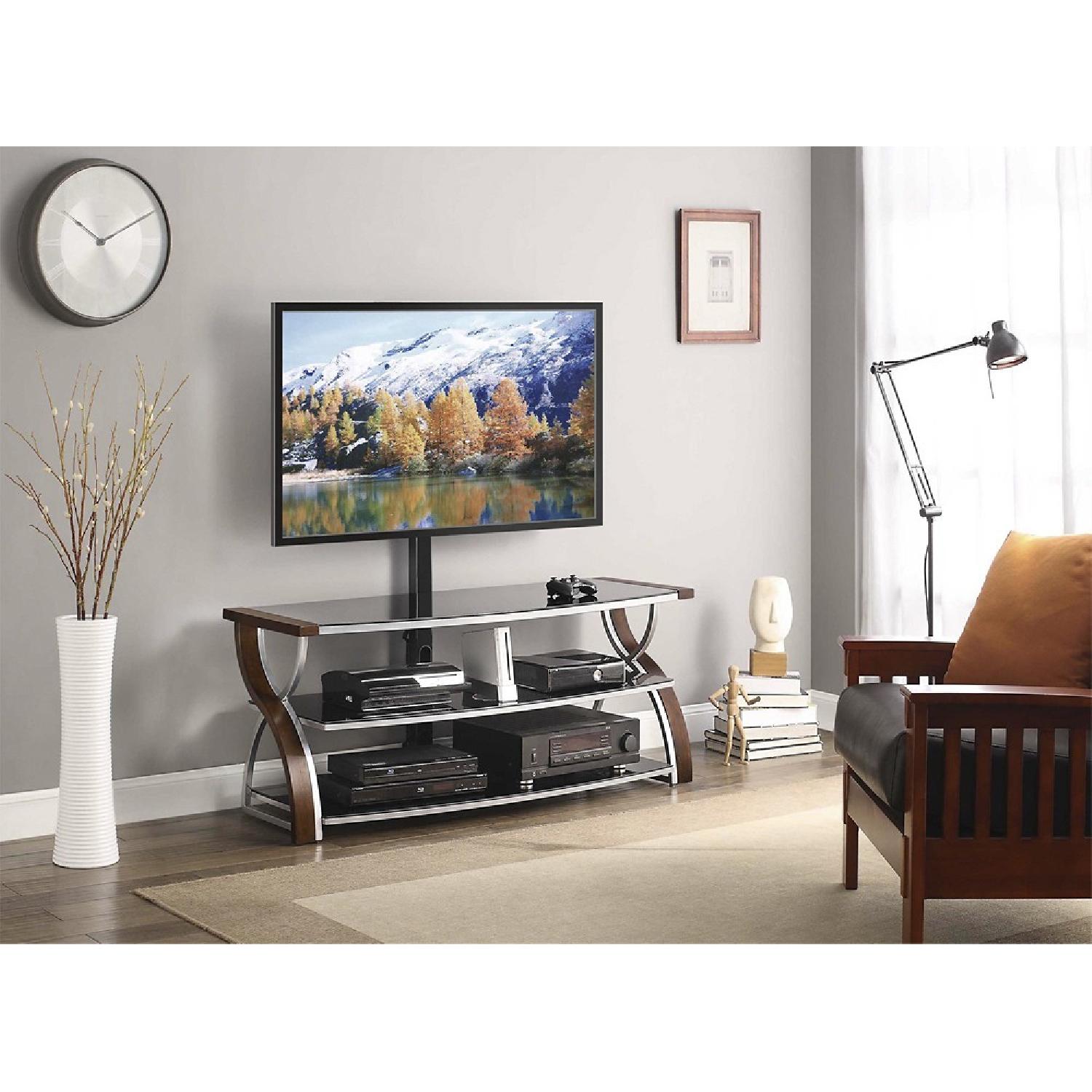 Whalen Furniture 3-in-1 TV Stand Console w/ TV Mount - image-1