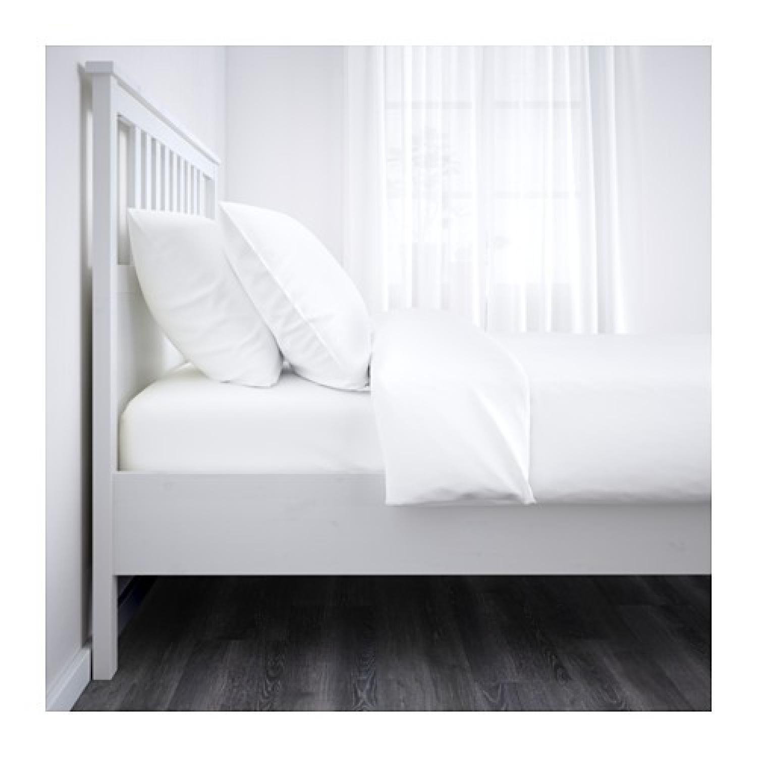 Ikea Hemnes Full Size White Bed Frame - AptDeco