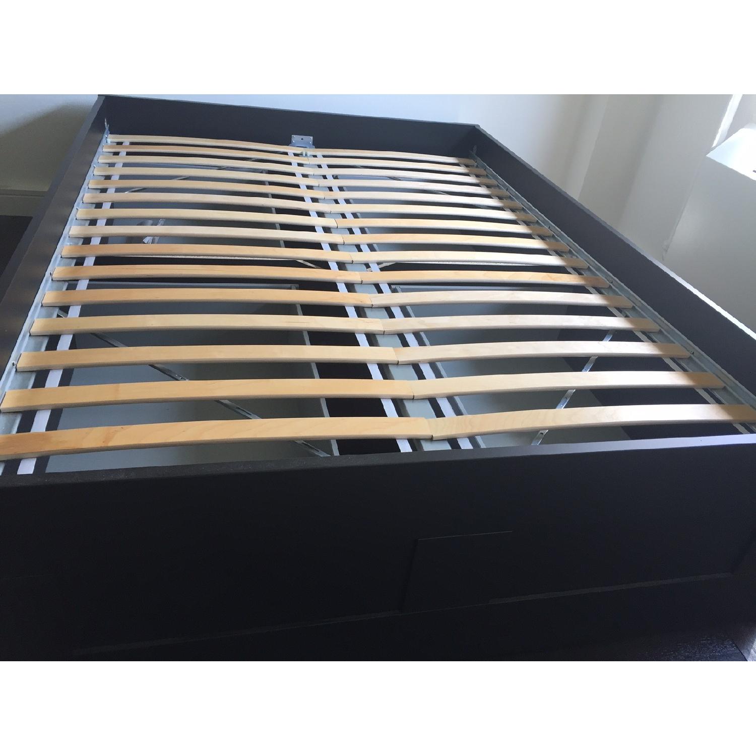 Ikea Full-Size Bed Frame w/ Drawers - image-2