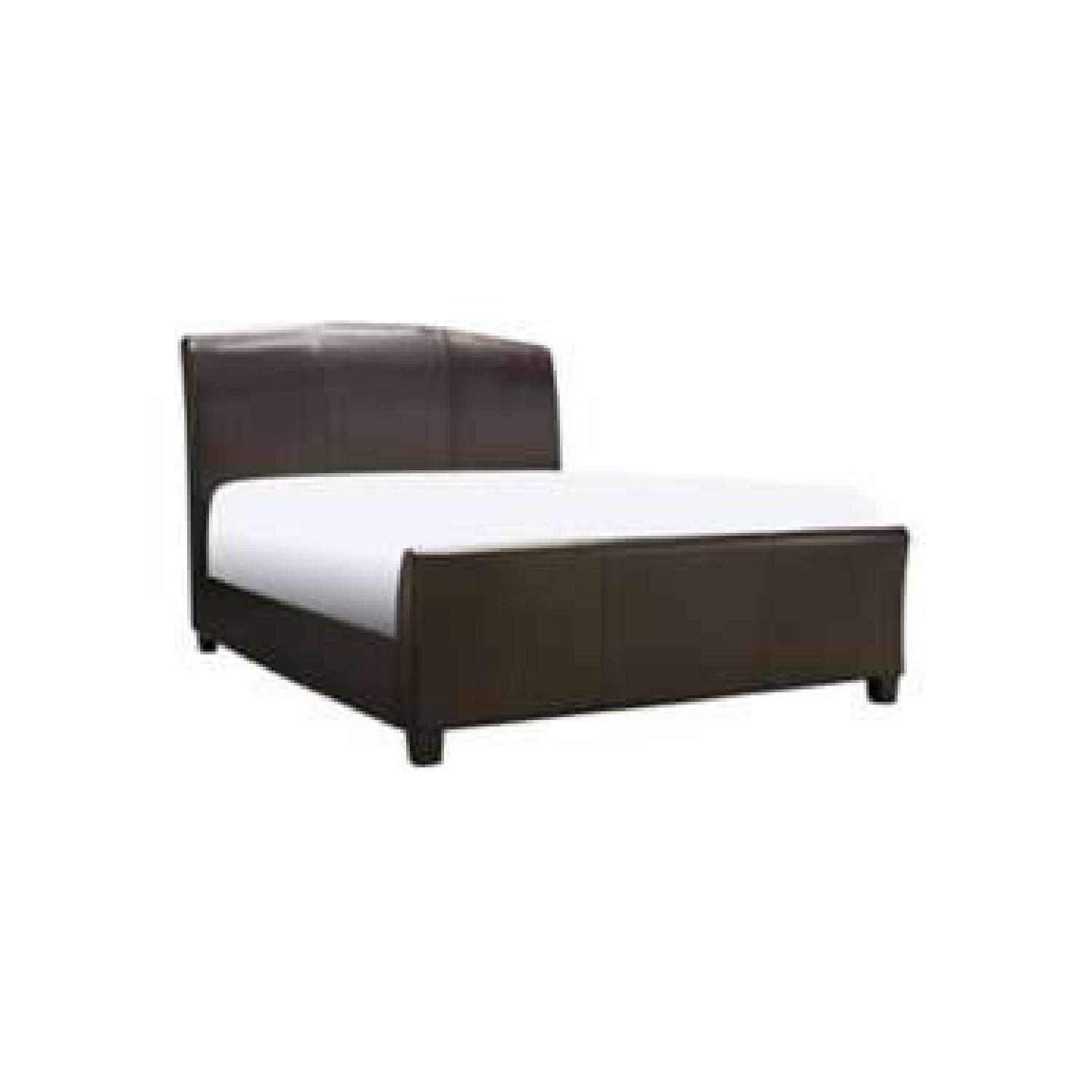 Raymour & Flanigan Bartell Leather Upholstered Queen Bed - image-3