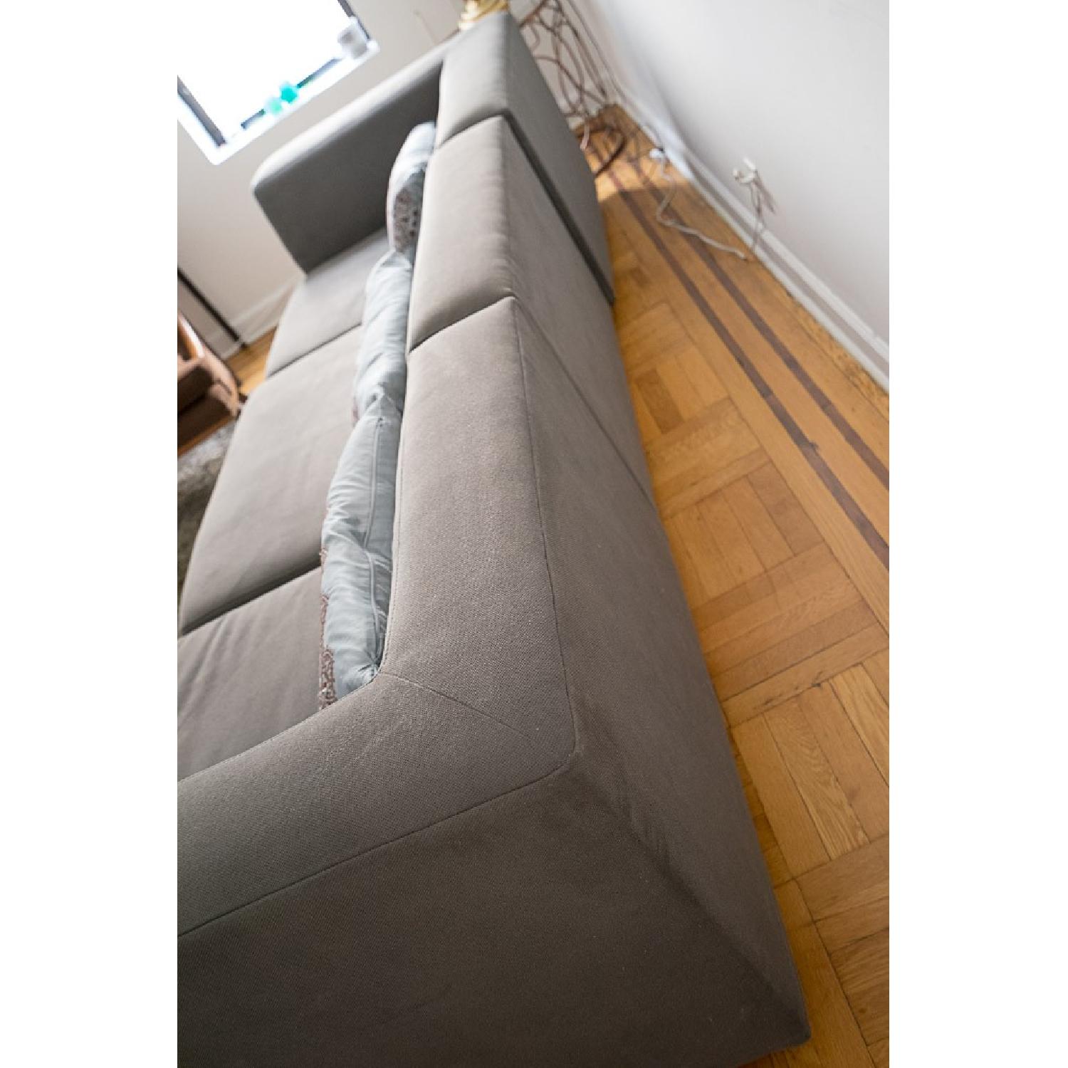 West Elm Tillary Sectional Sofa in Charcoal Herringbone - image-3