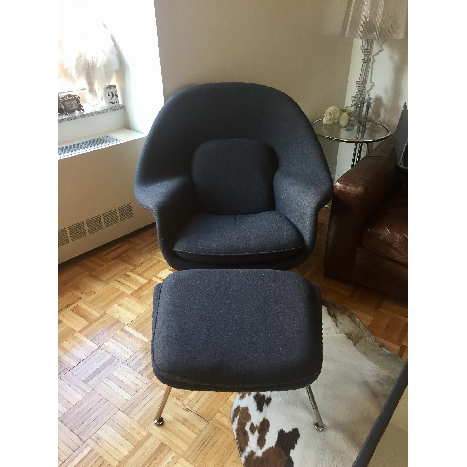 Kardiel Saarinen Replica Womb Chair & Ottoman - image-3