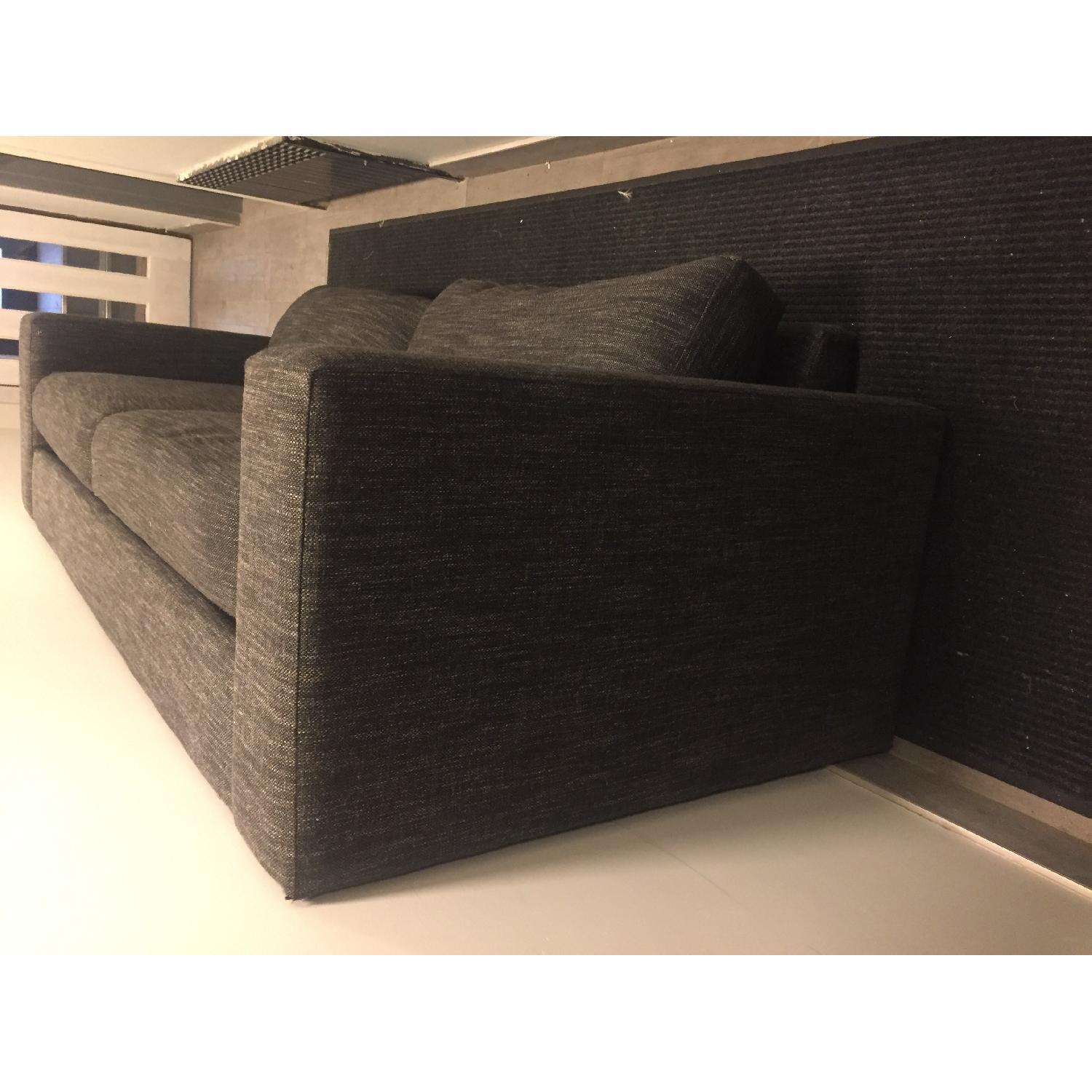 West Elm Urban Heather Tweed Sofa in Charcoal Grey - image-3