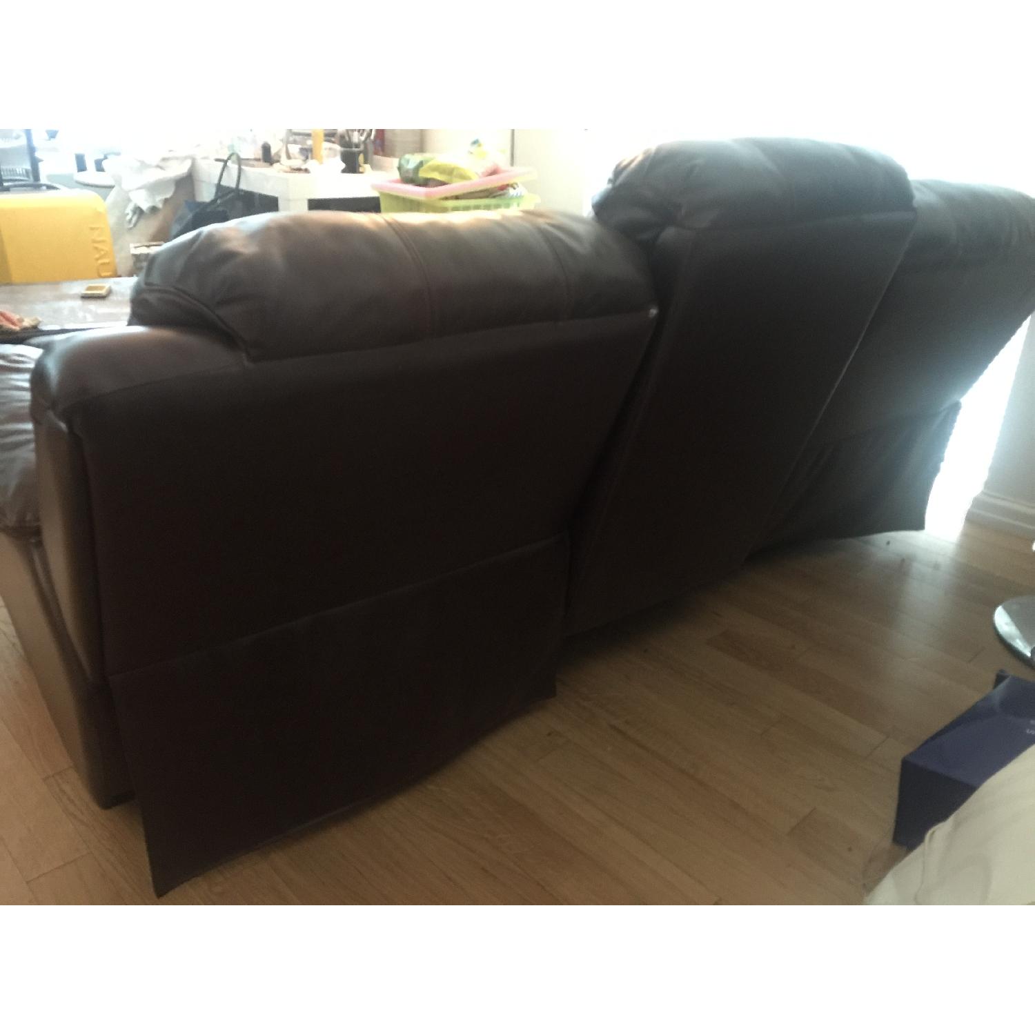 Raymour & Flanigan Bryant II Leather Power Reclining Sofa - image-3