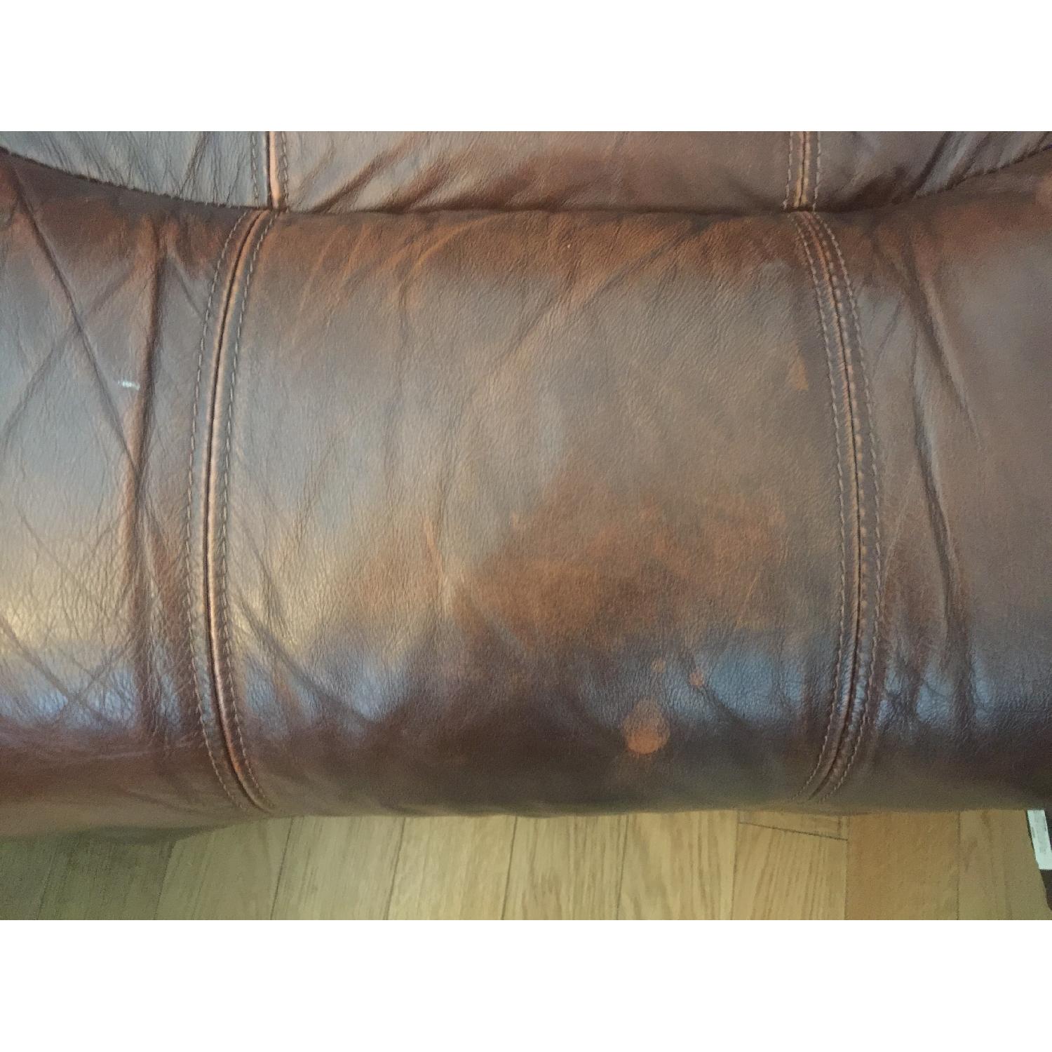 Raymour & Flanigan Bryant II Leather Power Reclining Sofa - image-6