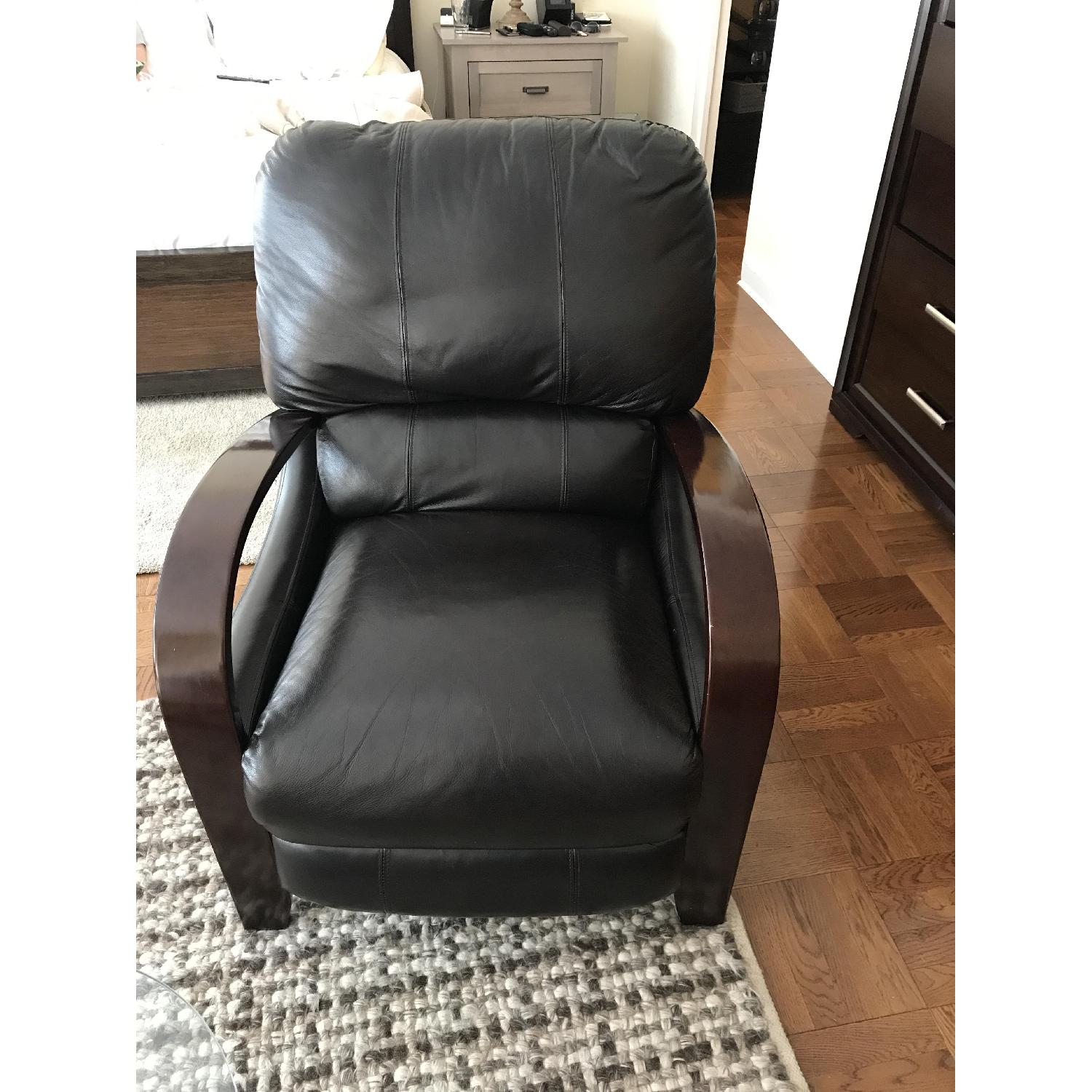 Bob's Brown Leather Recliner Chairs - image-1