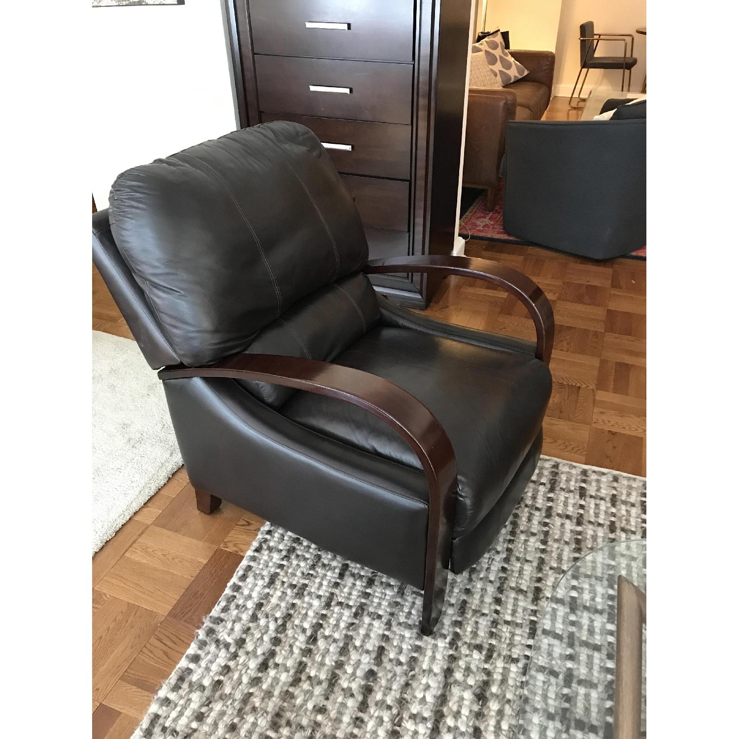 Bob's Brown Leather Recliner Chairs - image-2