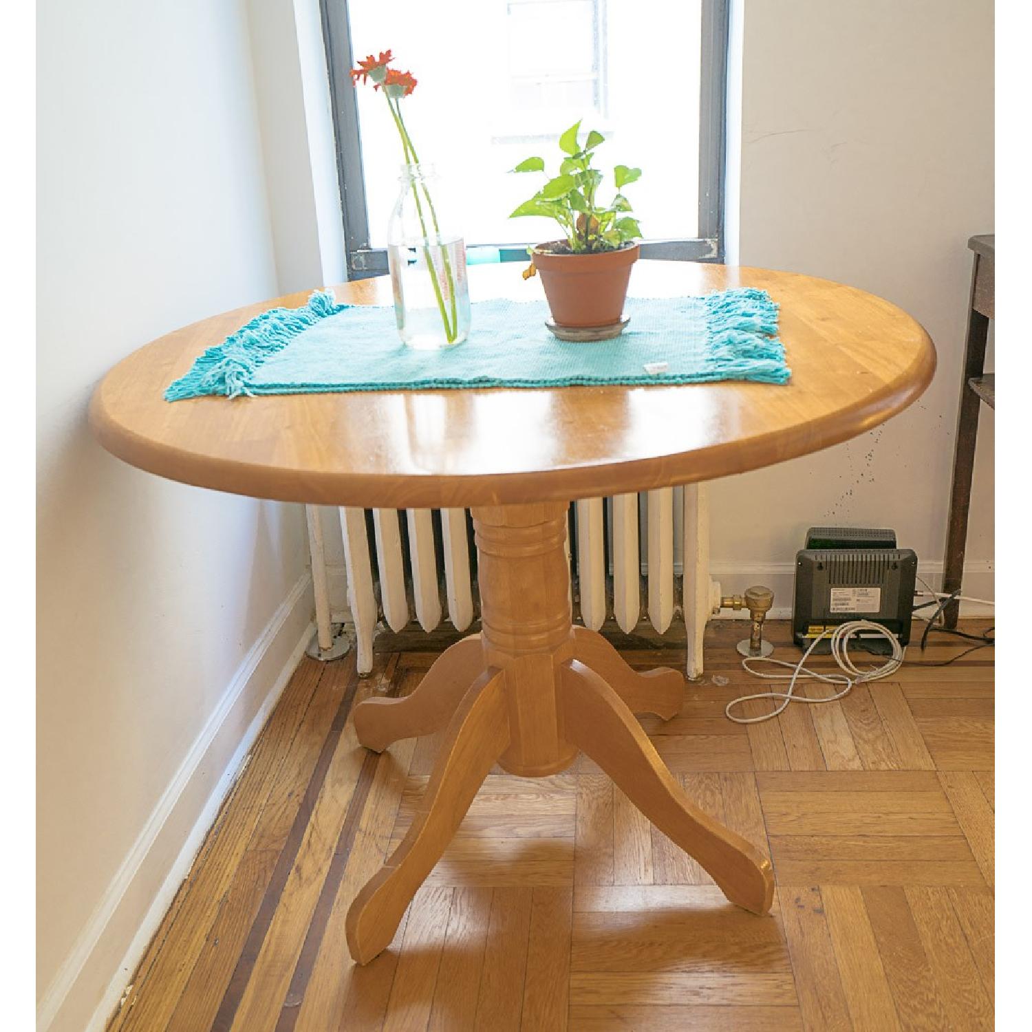 Solid Oak Round Dining Table - image-1