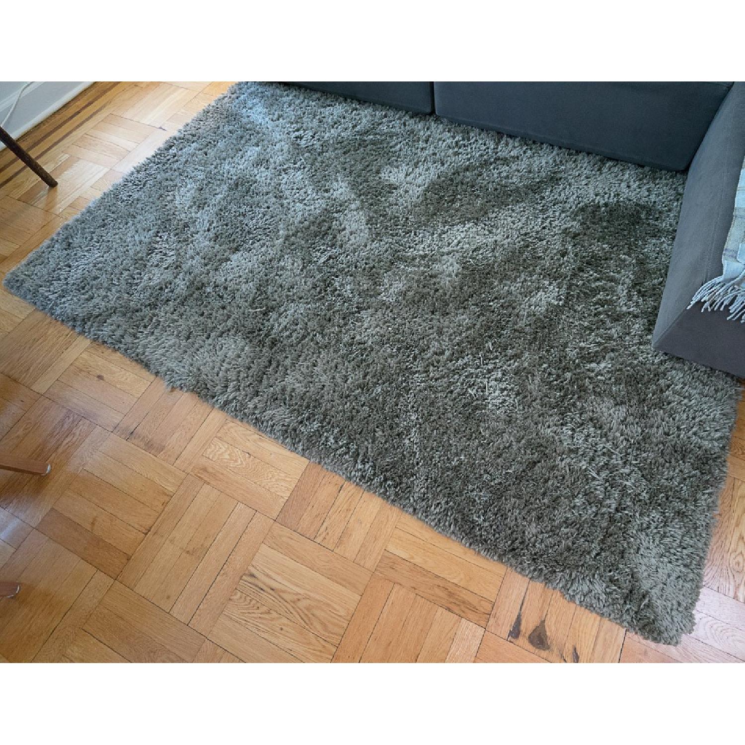 Gray Shag Area Rug - image-1