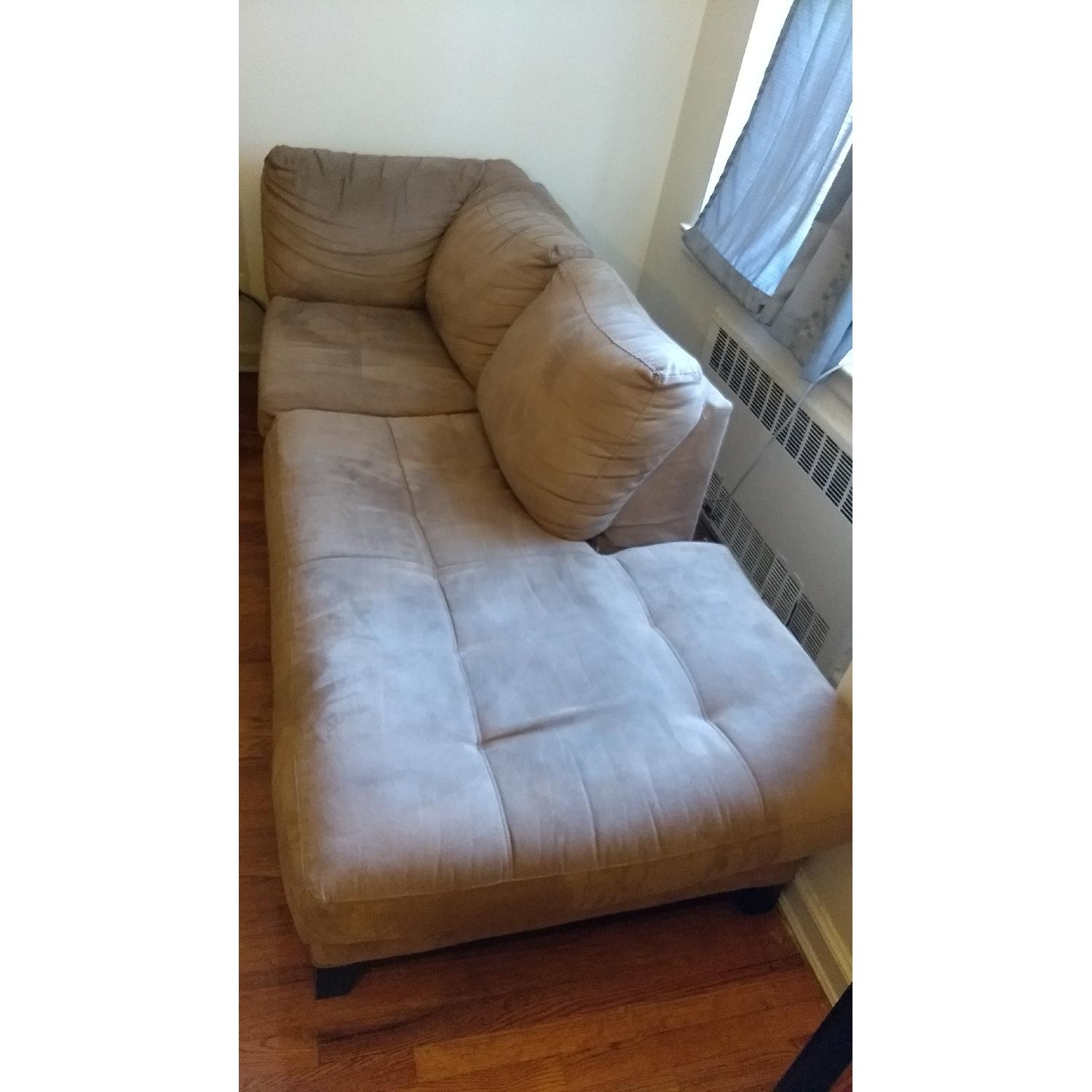 Raymour & Flanigan Kathy Ireland Home Wellsley 2 Piece Microfiber Sectional - image-1