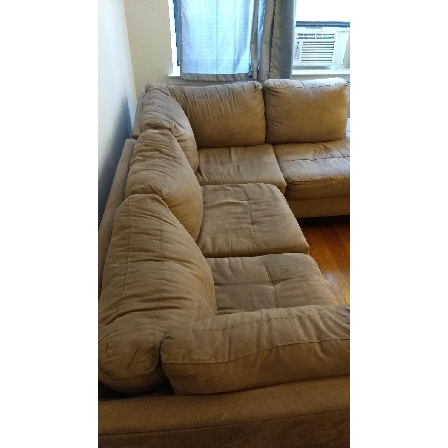 Raymour & Flanigan Kathy Ireland Home Wellsley 2 Piece Microfiber Sectional - image-2