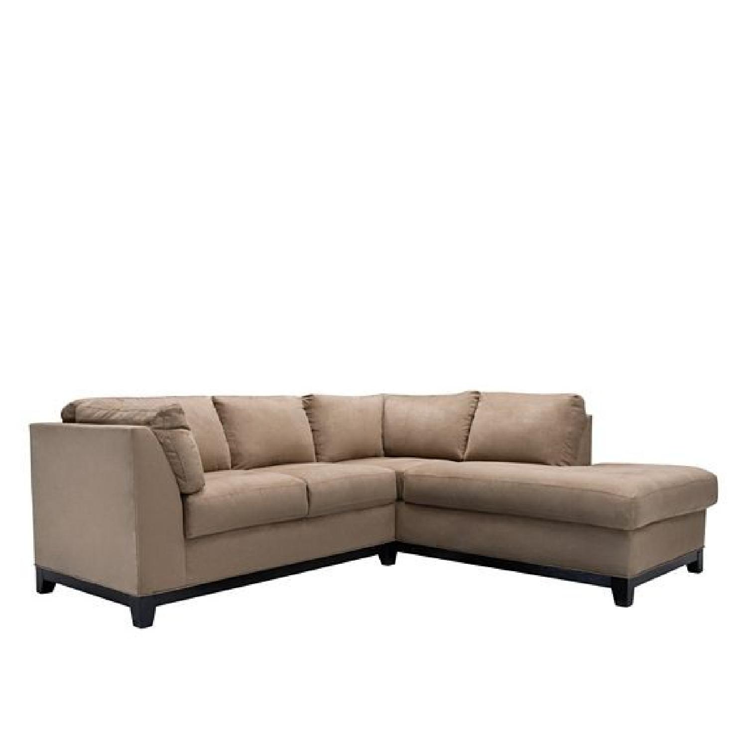 Raymour & Flanigan Kathy Ireland Home Wellsley 2 Piece Microfiber Sectional - image-6