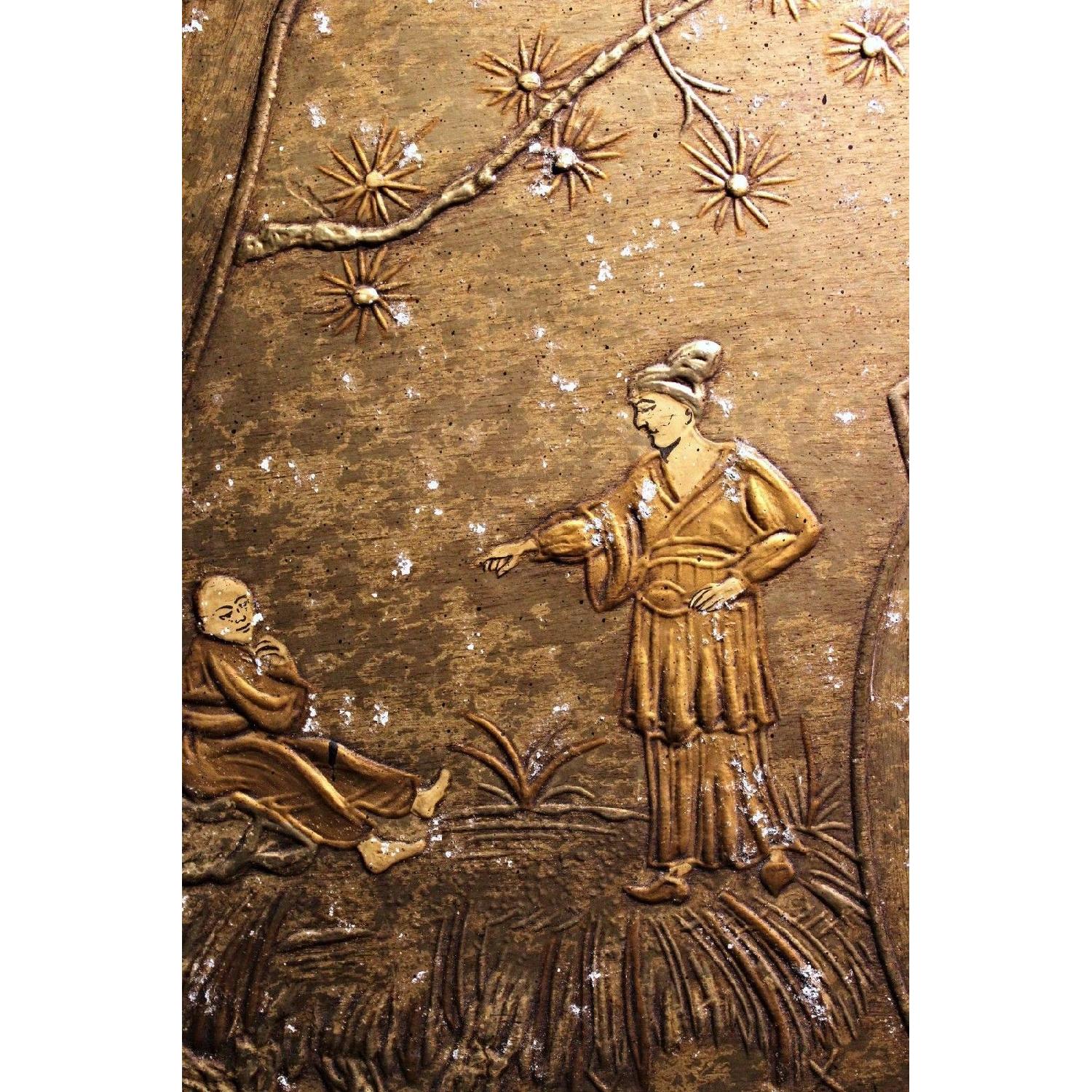 3D King Size Chinoserie Asian Style Headboard - image-3