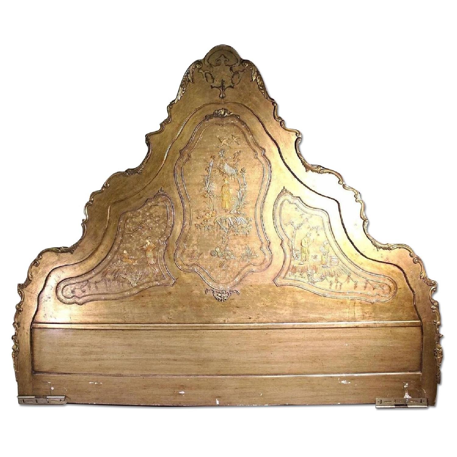 3D King Size Chinoserie Asian Style Headboard - image-0