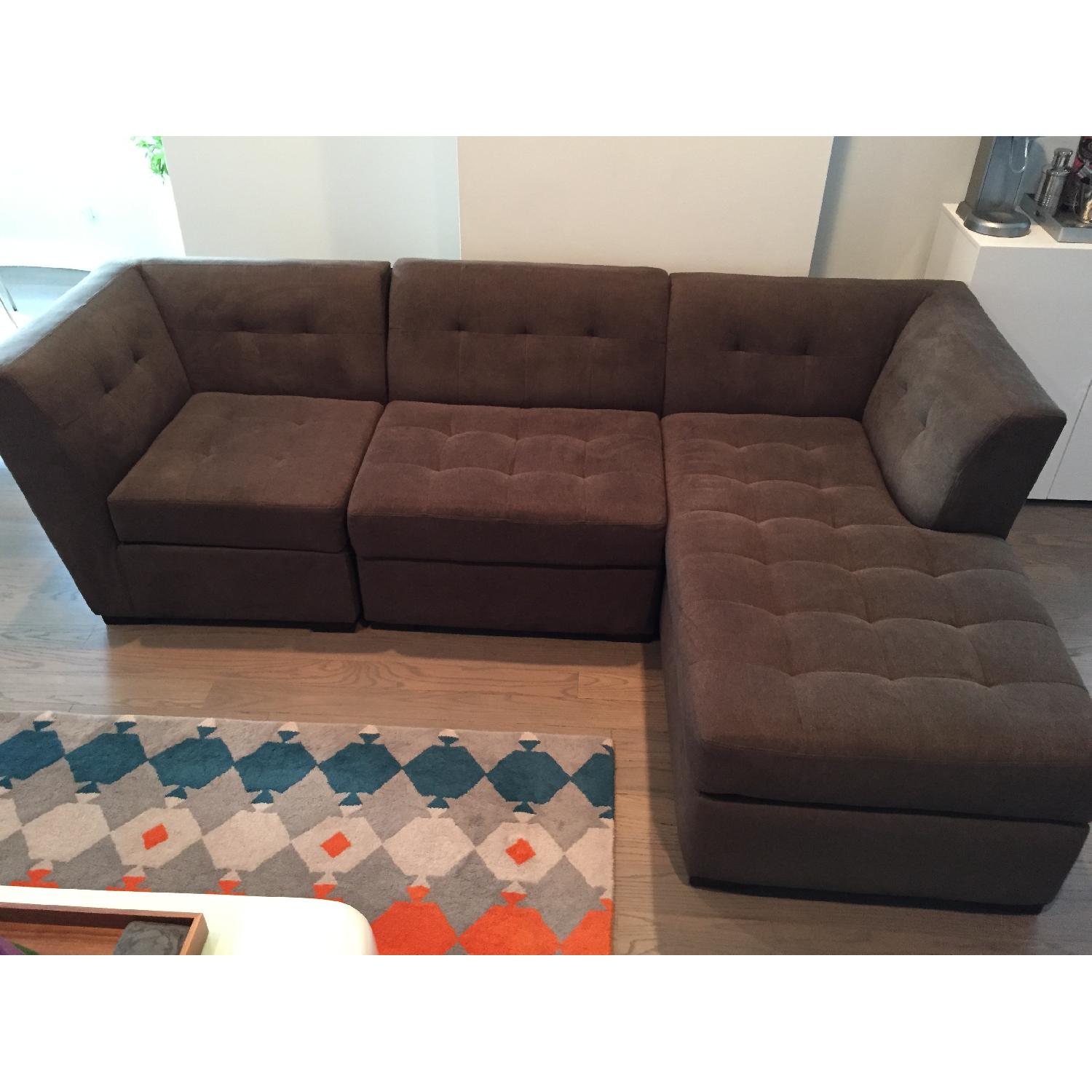 Macy's Roxanne 3 Piece Fabric Modular Sectional - image-1