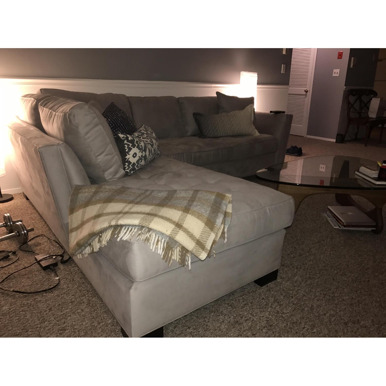 Raymour & Flanigan Cindy Crawford Sectional Sofa - image-3