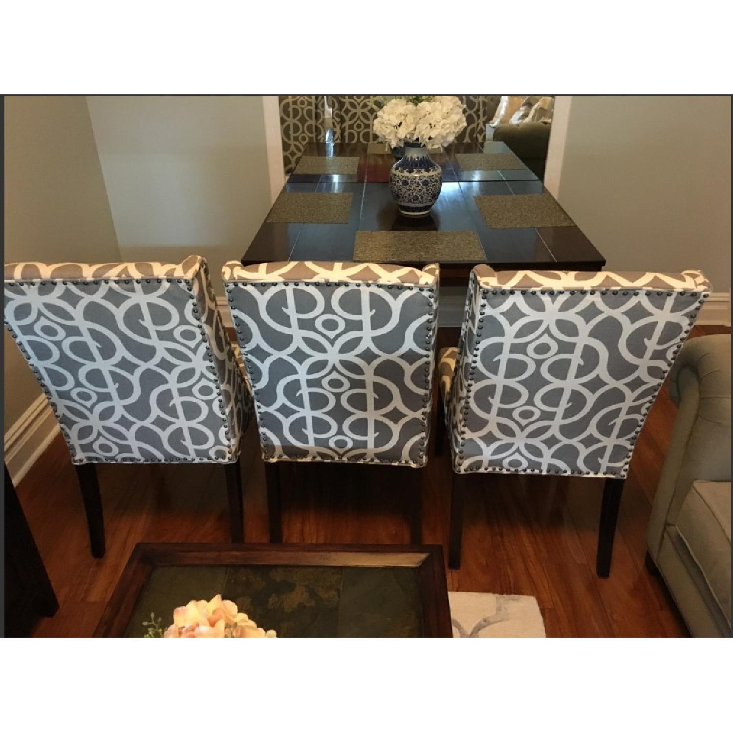 Pier 1 Owen Pewter Wingback Dining Chairs - image-3