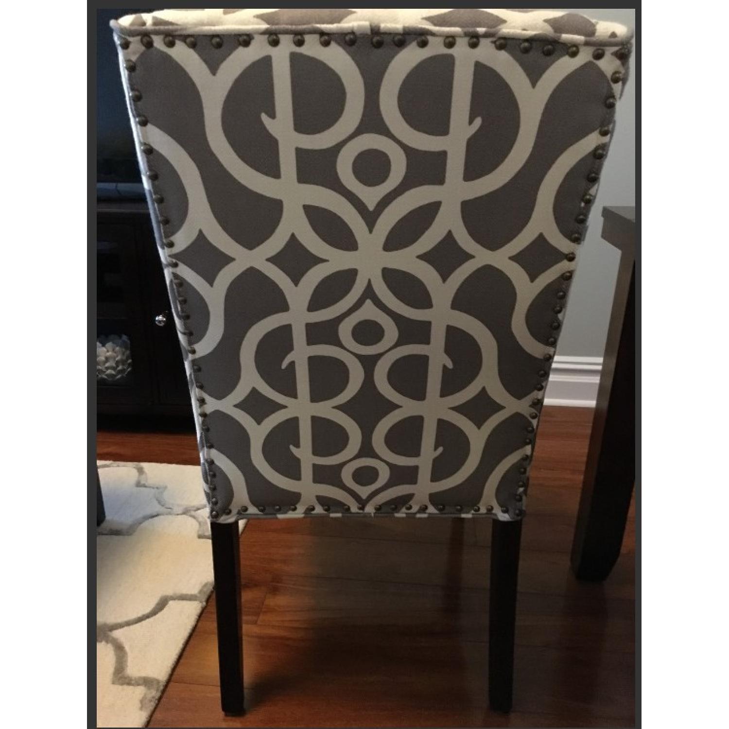 Pier 1 Owen Pewter Wingback Dining Chairs - image-6