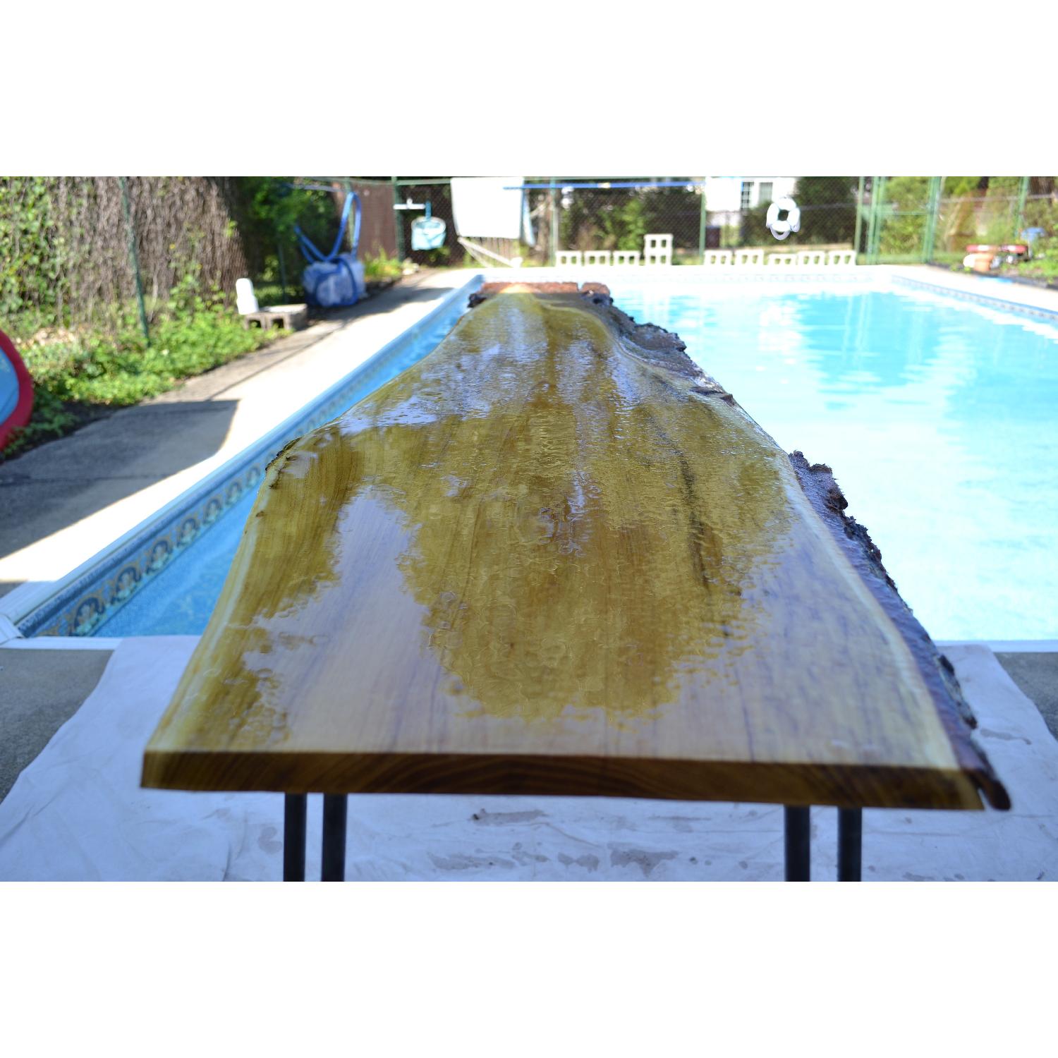 Rustic Live Edge Honey Locust Table/Desk - image-3