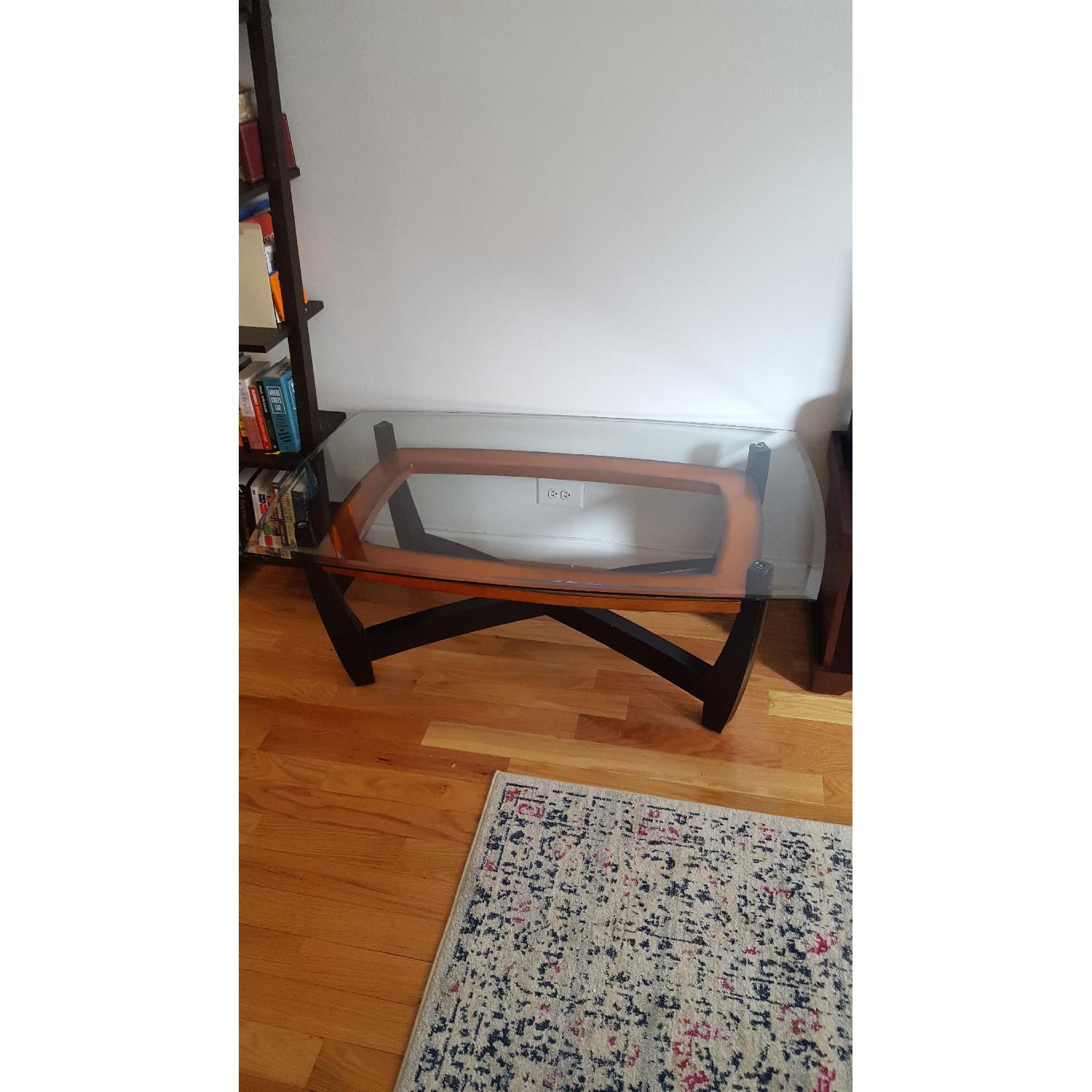 Macy's Elation Glass Coffee Table - image-1