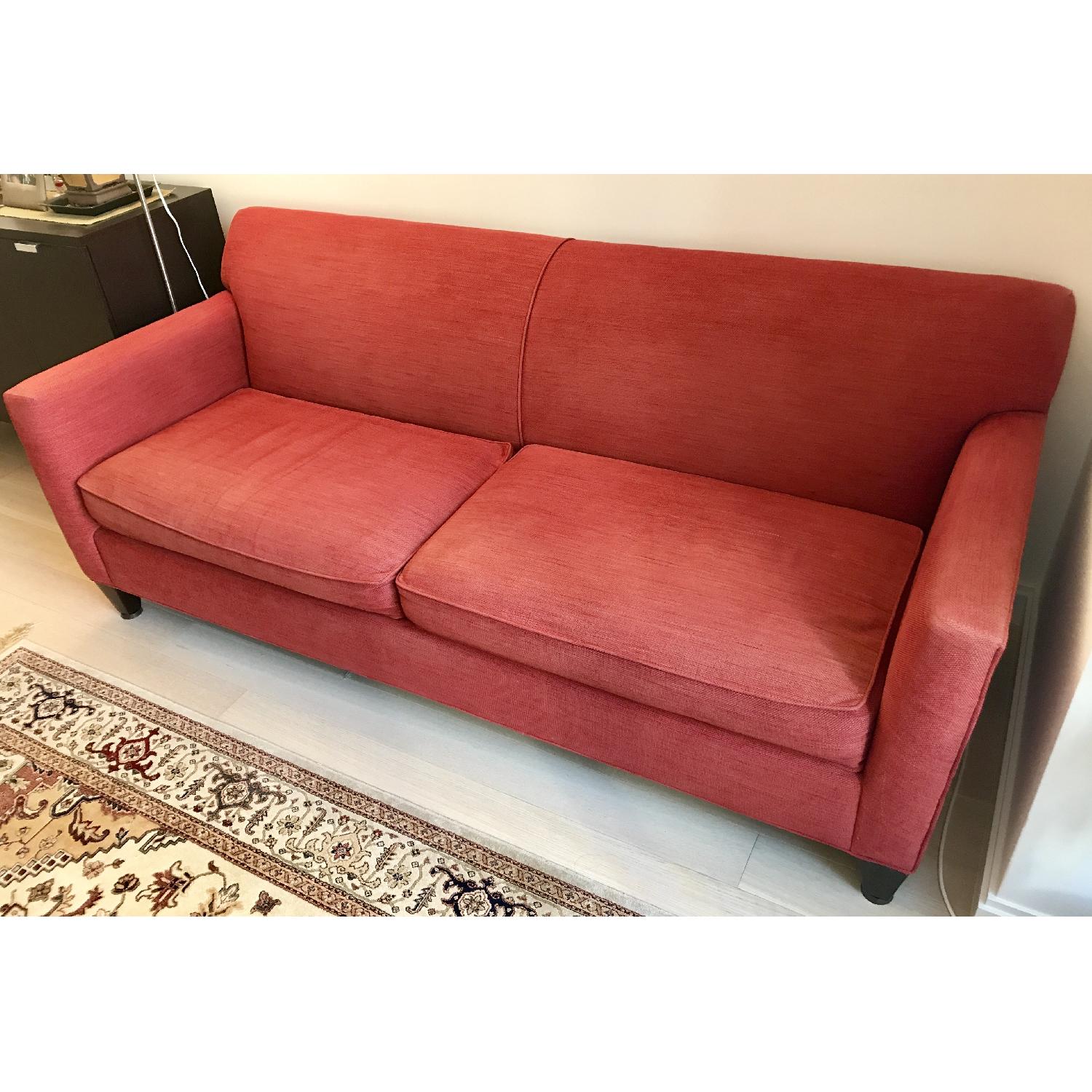 Crate & Barrel Hennessy Sofa in Red - image-2
