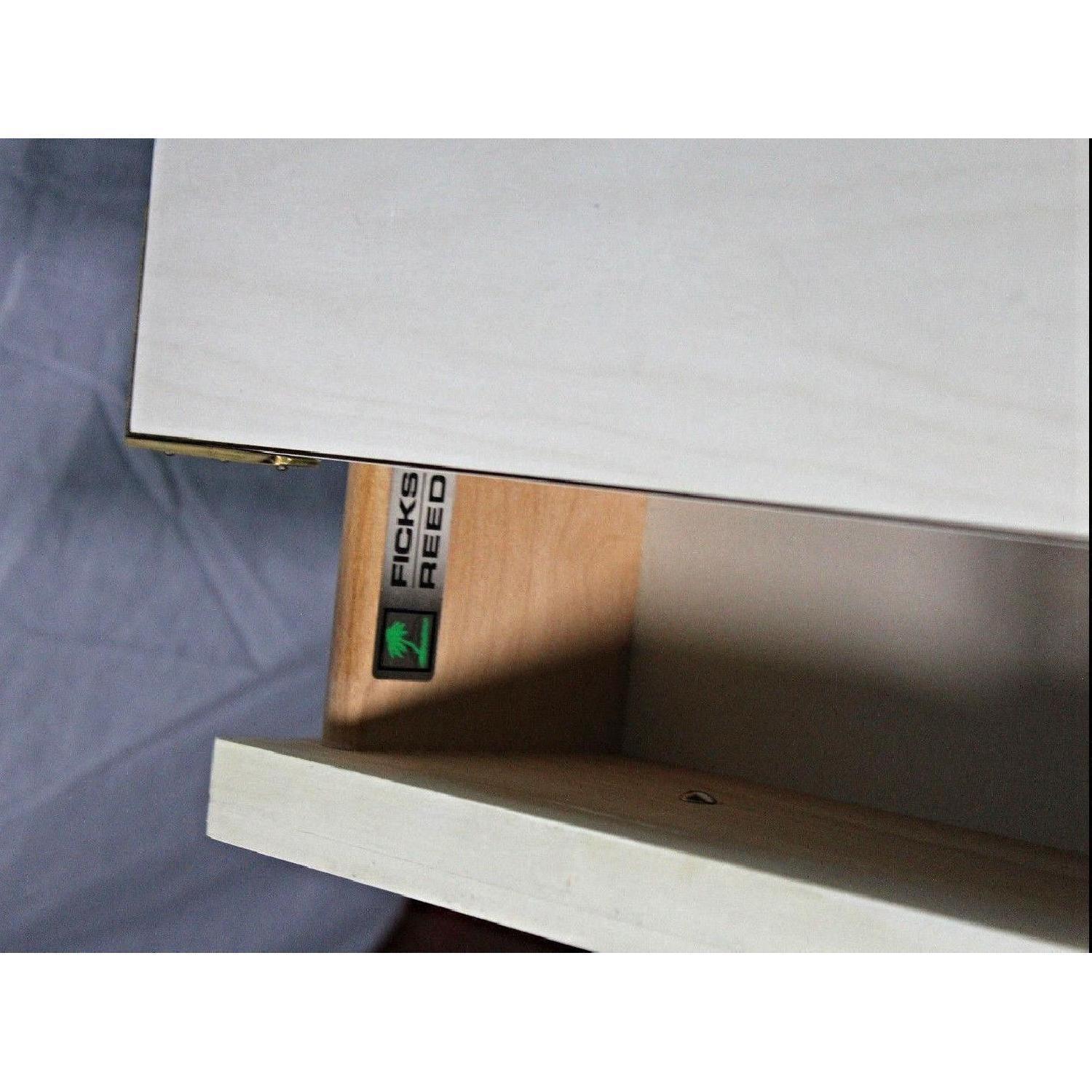 Ficks Reed Mid Century Modern White Campaign Chest - image-3