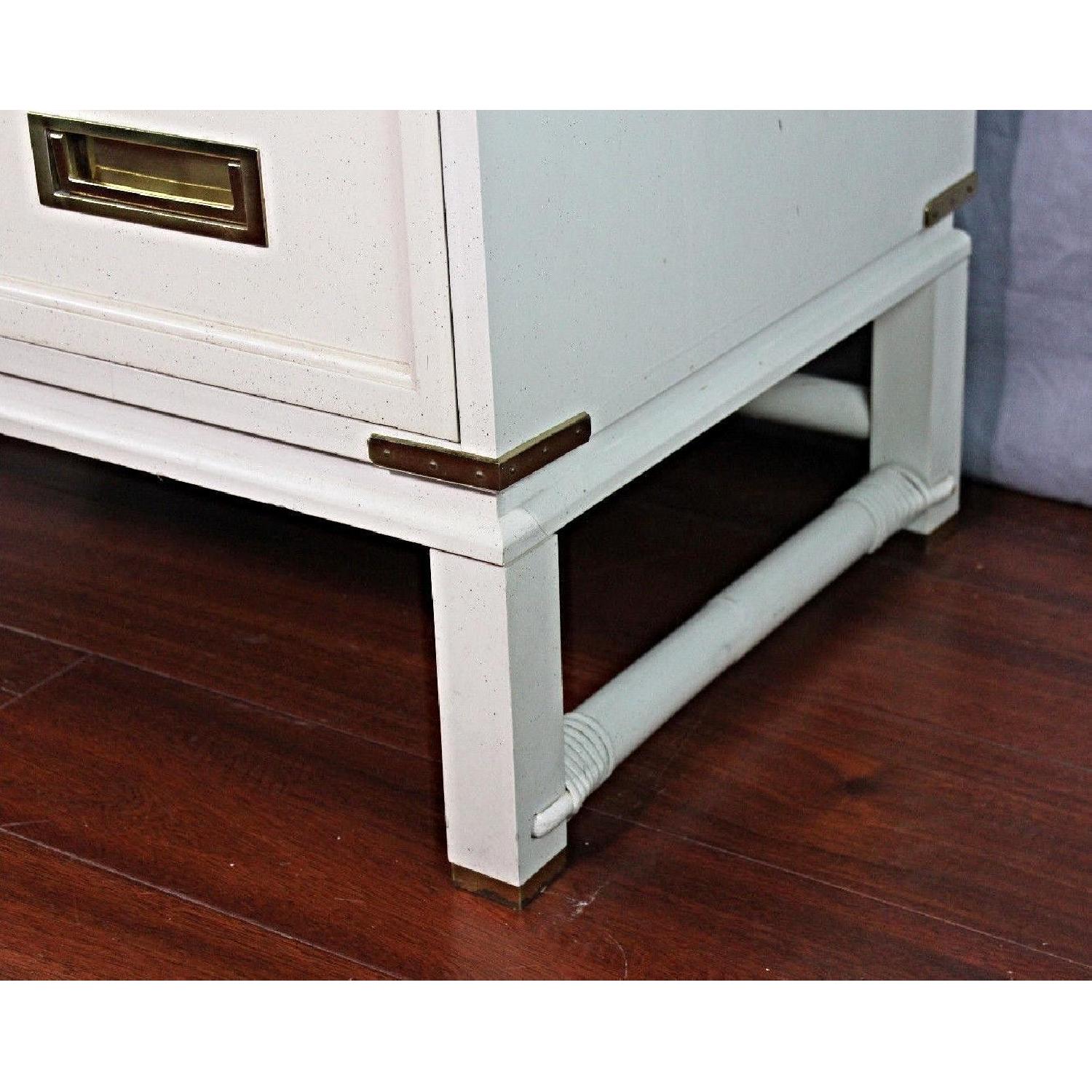 Ficks Reed Mid Century Modern White Campaign Chest - image-5
