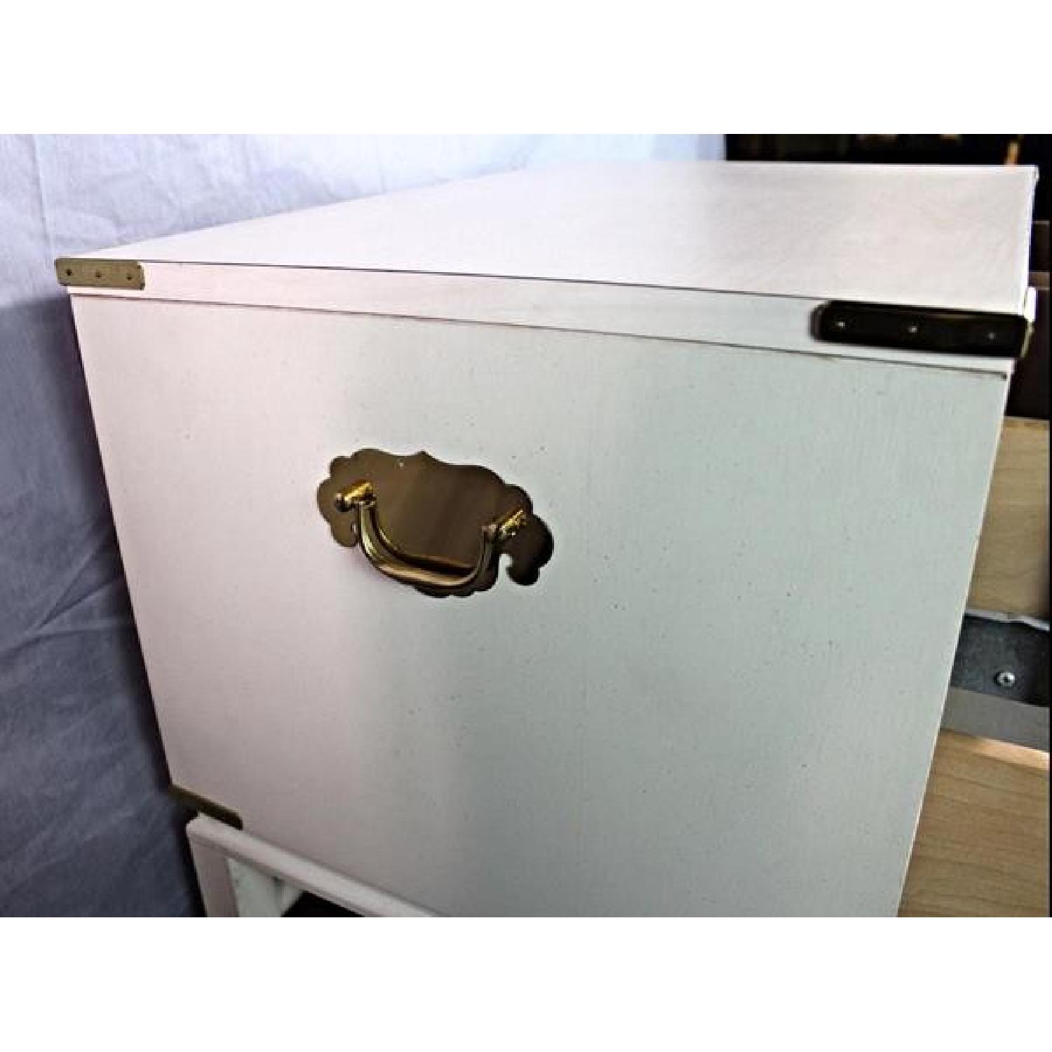 Ficks Reed Mid Century Modern White Campaign Chest - image-7