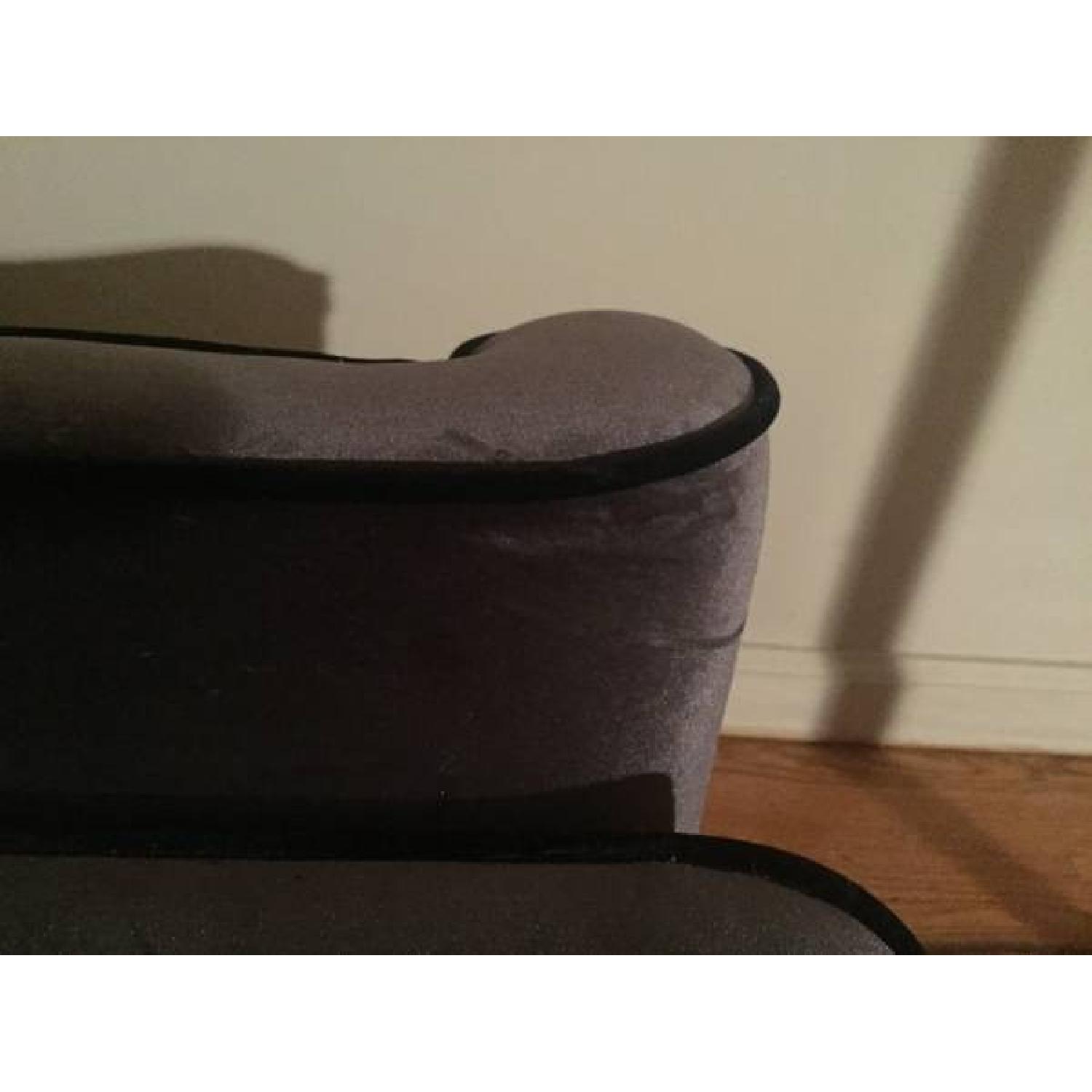 House of Hampton Winslet Blue Velvet Couch - image-3