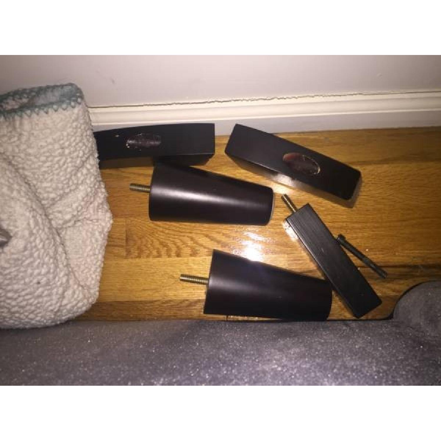 House of Hampton Winslet Blue Velvet Couch - image-5