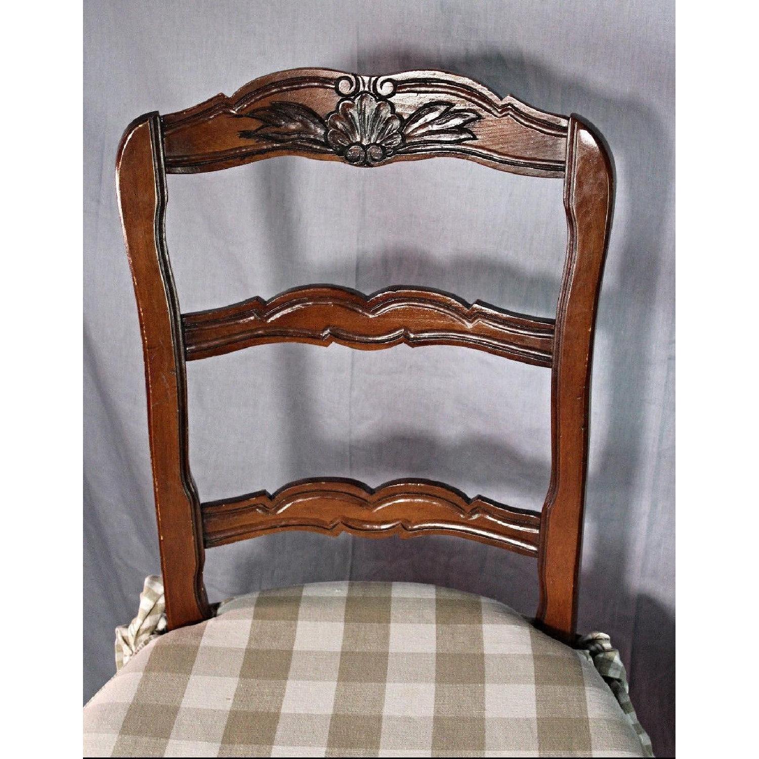 French Provincial Bar Counter Chairs/Stools w/ Wicker Seat AptDeco