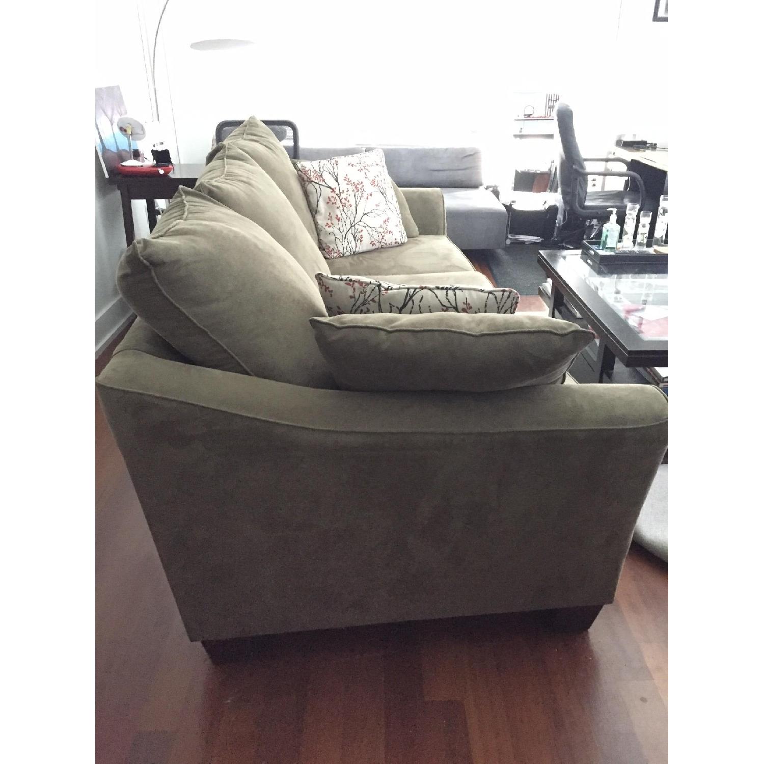 Klaussner Posen Microsuede Sofa - image-2