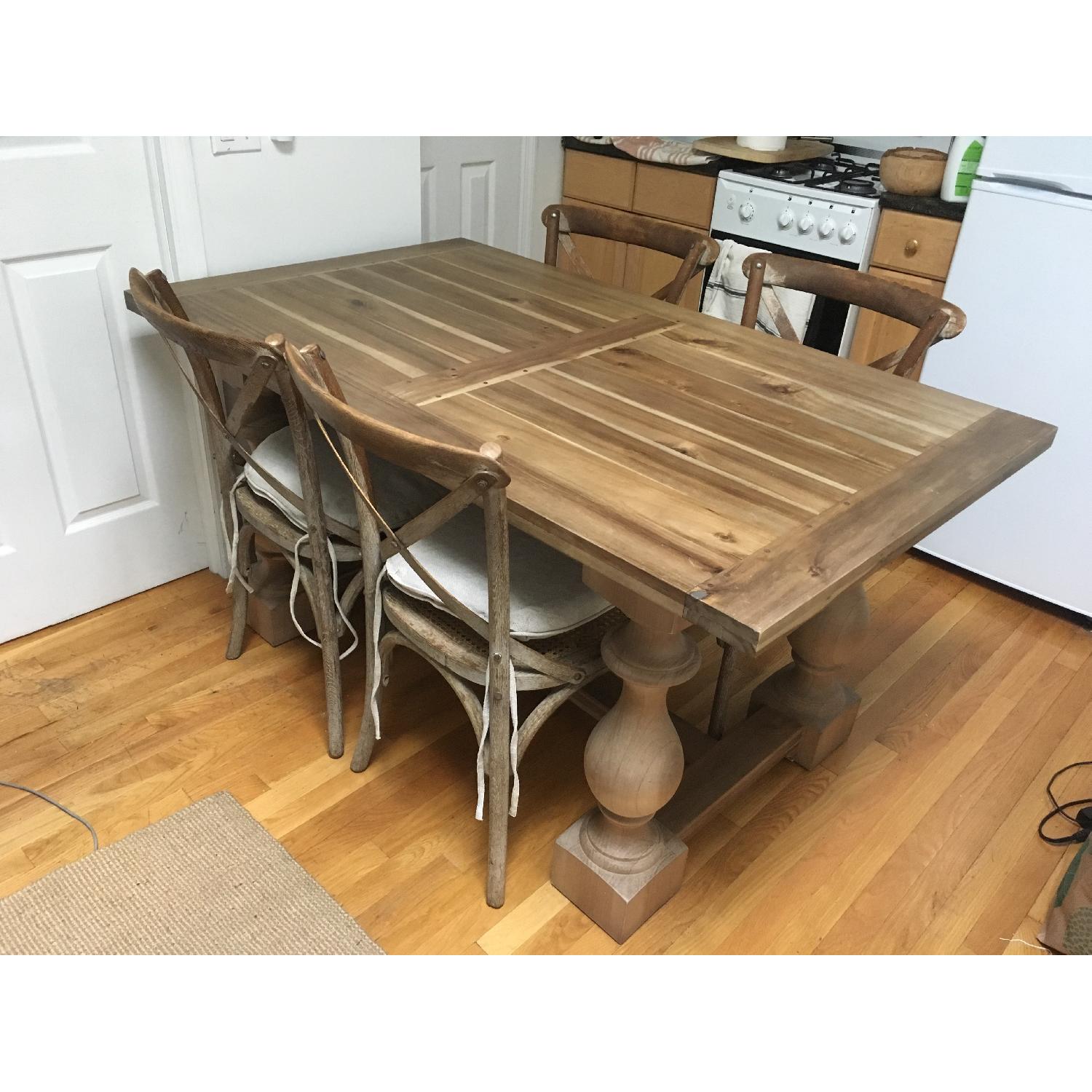 Restoration Hardware 17th c. Monastery Rectangular Dining Table - image-3