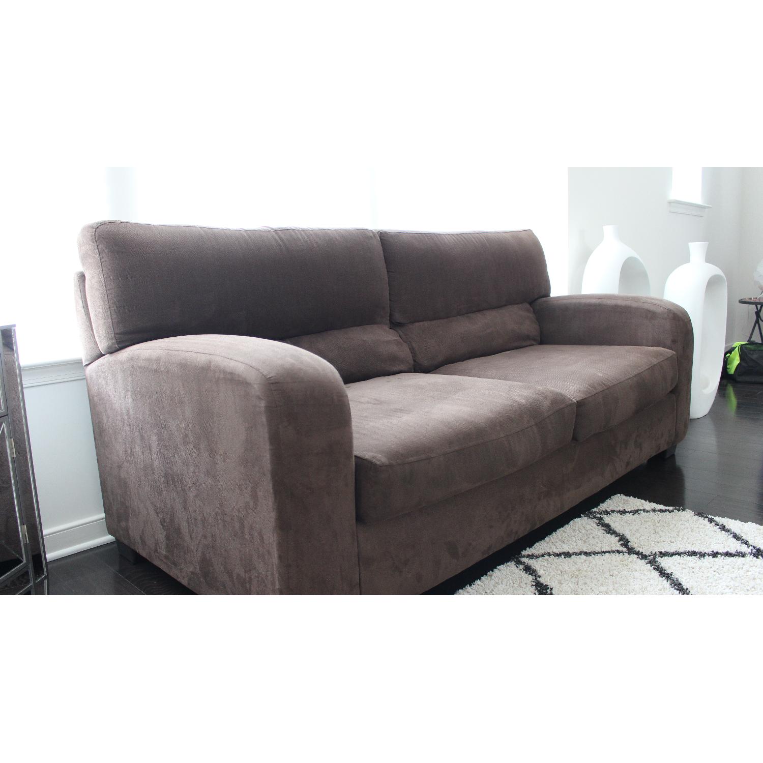 Brown Fabric Sofa - image-2