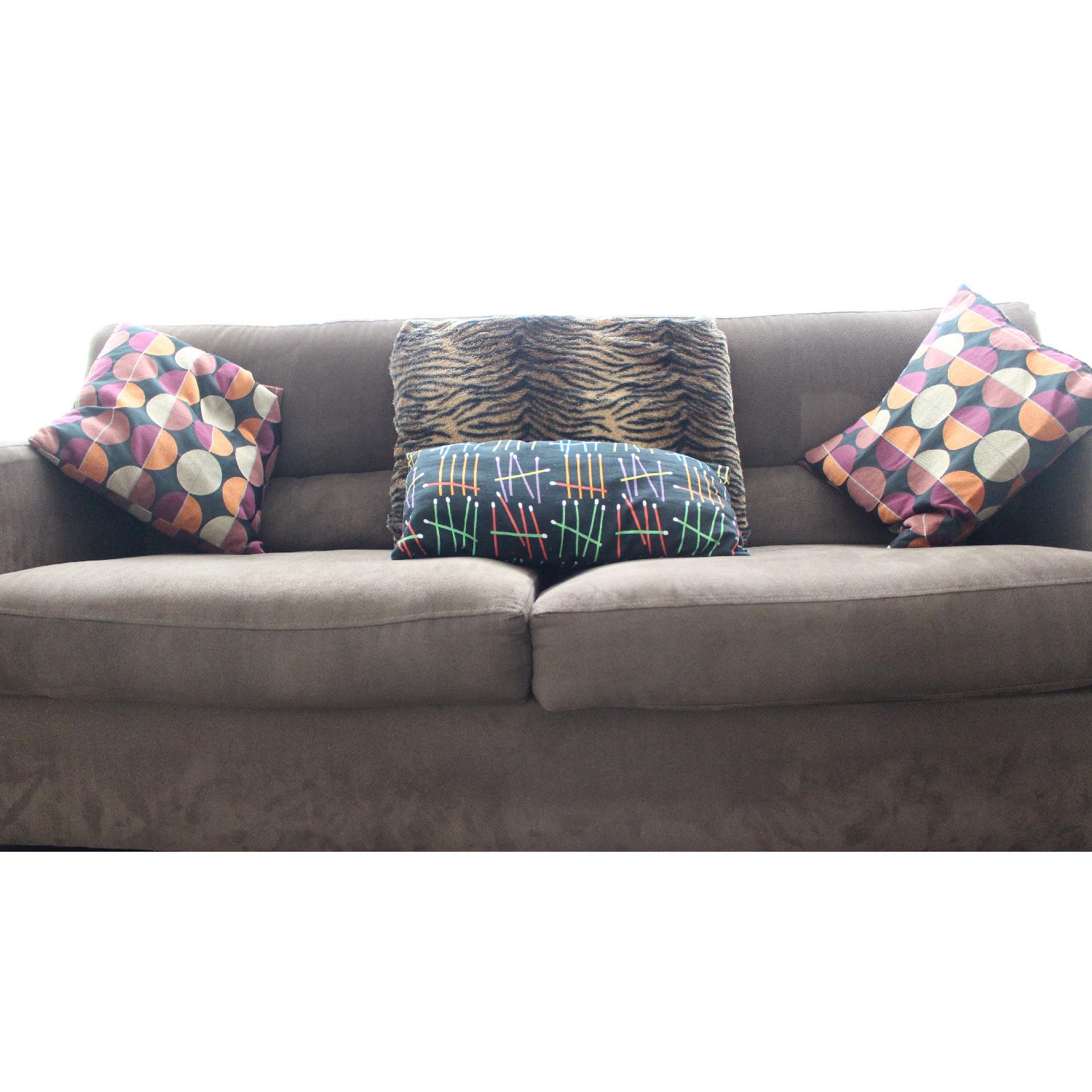 Brown Fabric Sofa - image-4