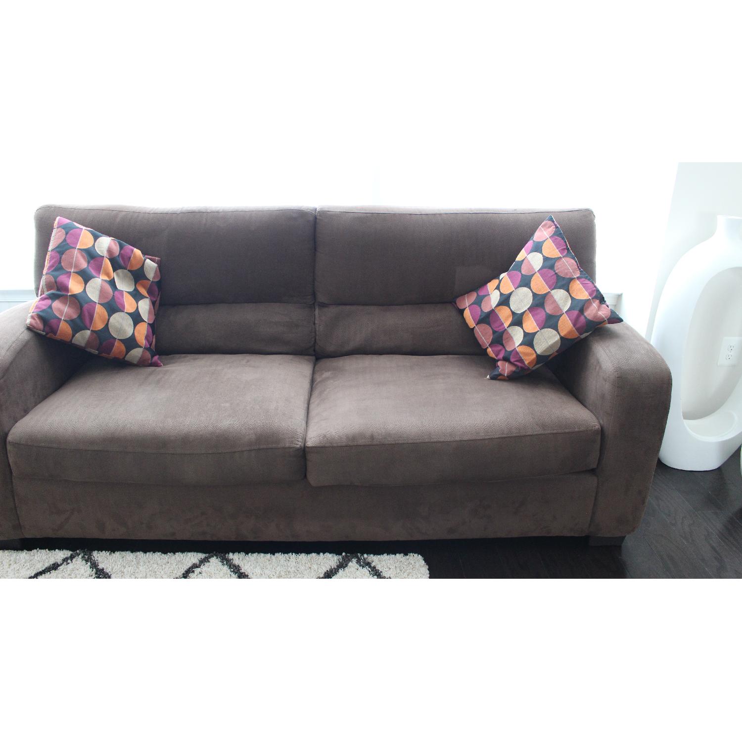 Brown Fabric Sofa - image-5