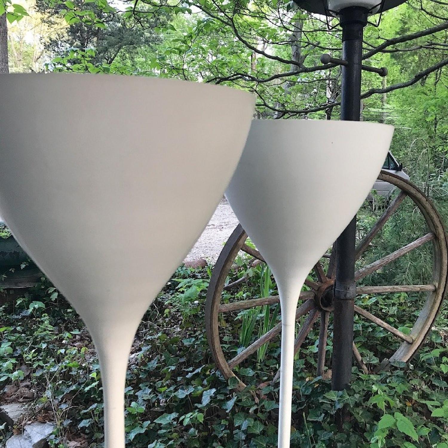 Max Bill Swiss White Tulip Floor Lamps - image-2