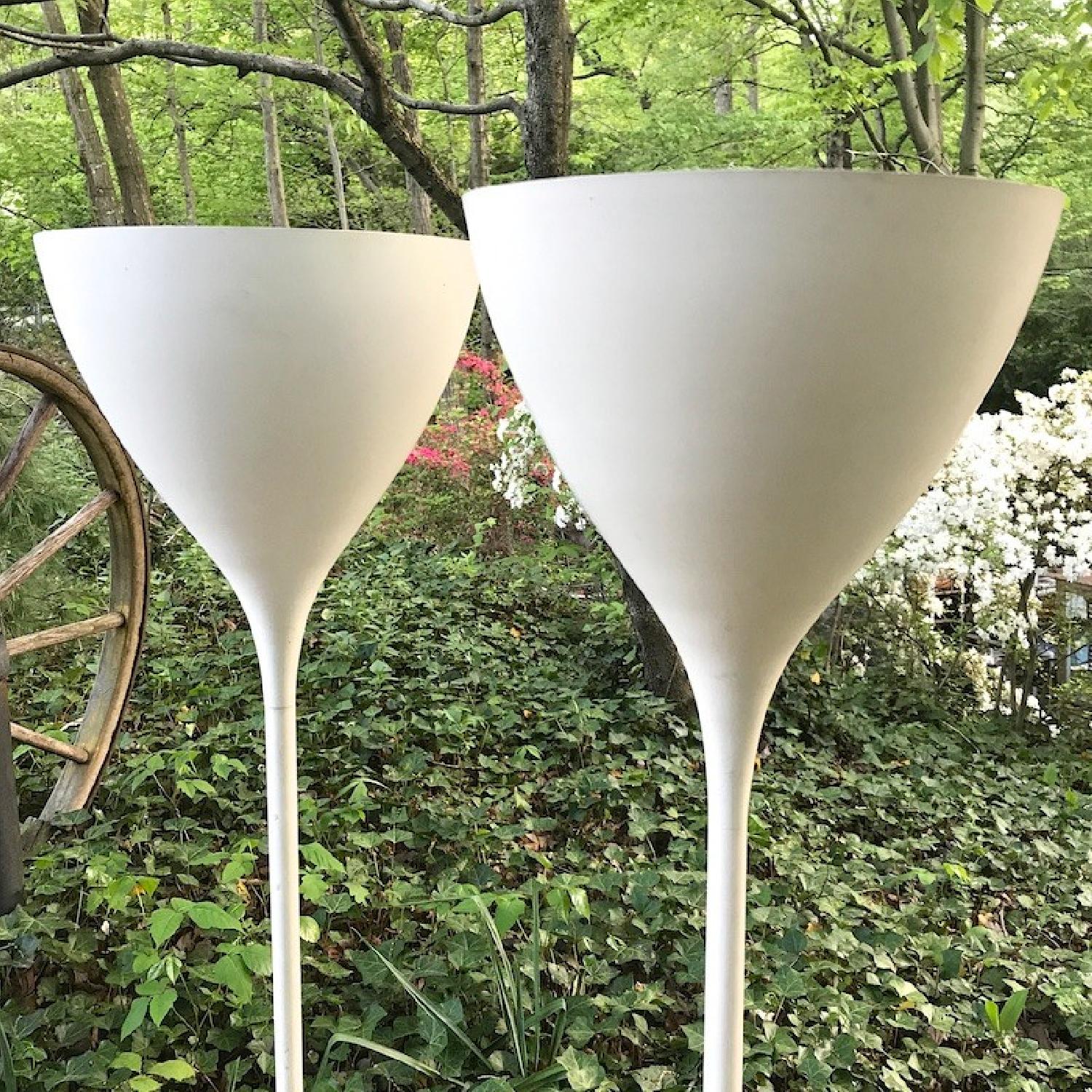 Max Bill Swiss White Tulip Floor Lamps - image-3