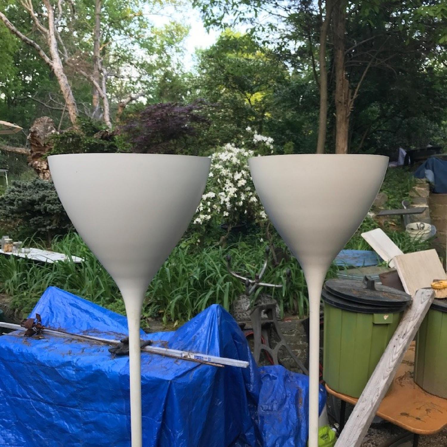 Max Bill Swiss White Tulip Floor Lamps - image-4