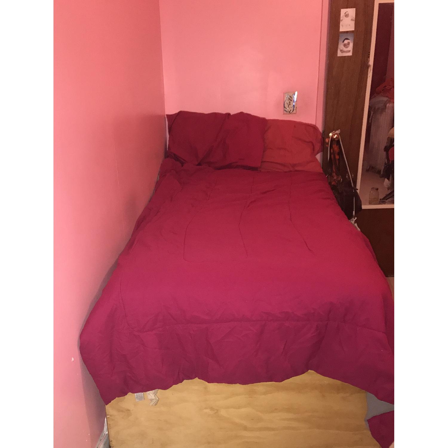 Custom Made Wood Twin Size Storage Bed AptDeco