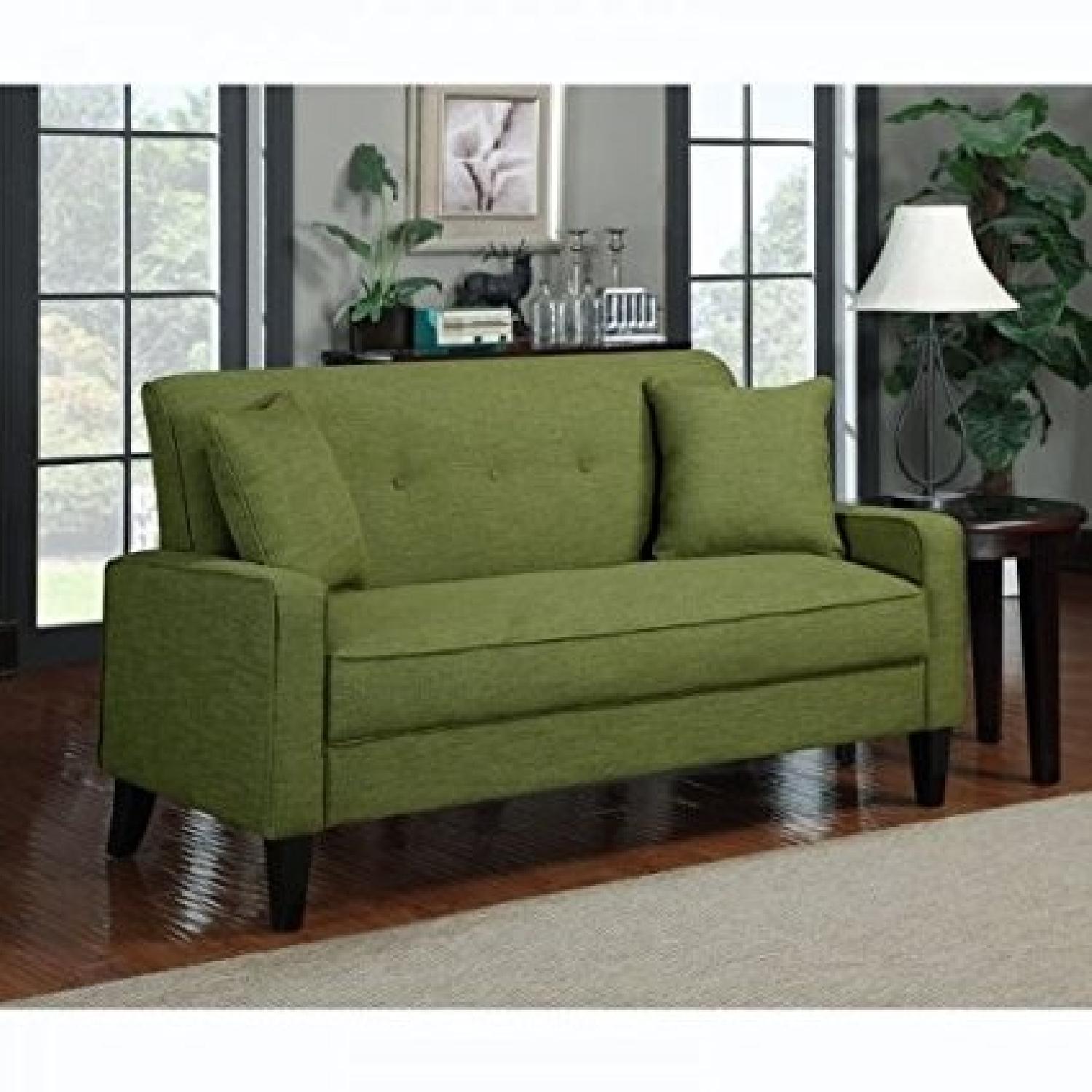 Handy Living Trista Couch in Green - image-6