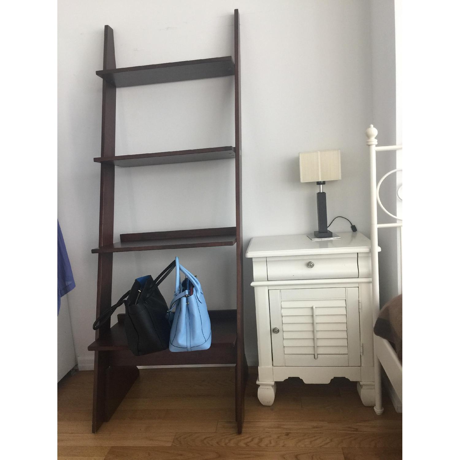 Raymour & Flanigan Leaning Bookcase - image-1