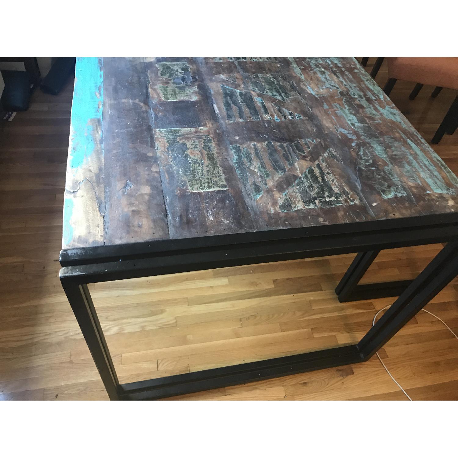 Wayfair Whitetop Reclaimed Wood Dining Table & Dining Bench - image-3